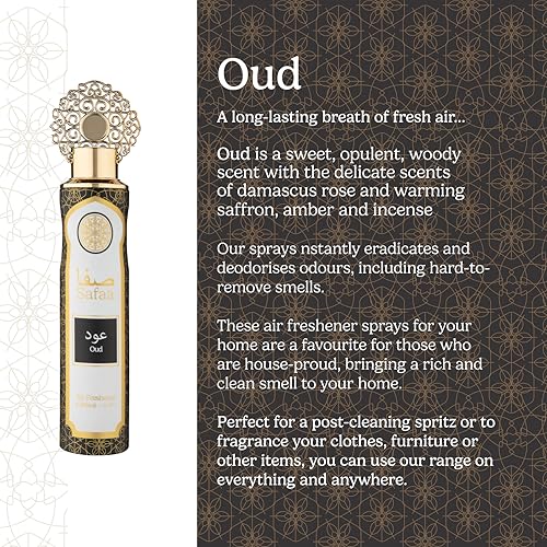 Designer Fragrances - Safaa Oud Air Freshener 3-Pack (300ml Cans) 5