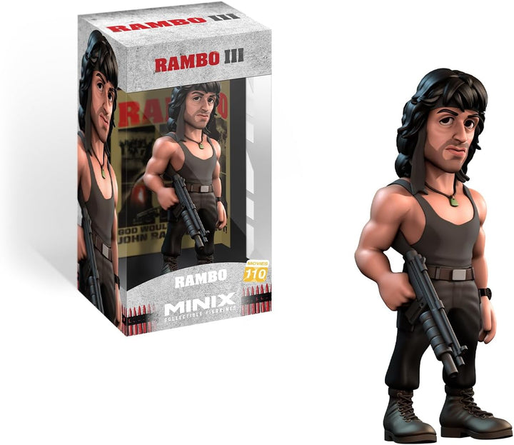 MINIX Movies Rambo Series - Rambo III Collectible Figure with T-Shirt (MN14583)