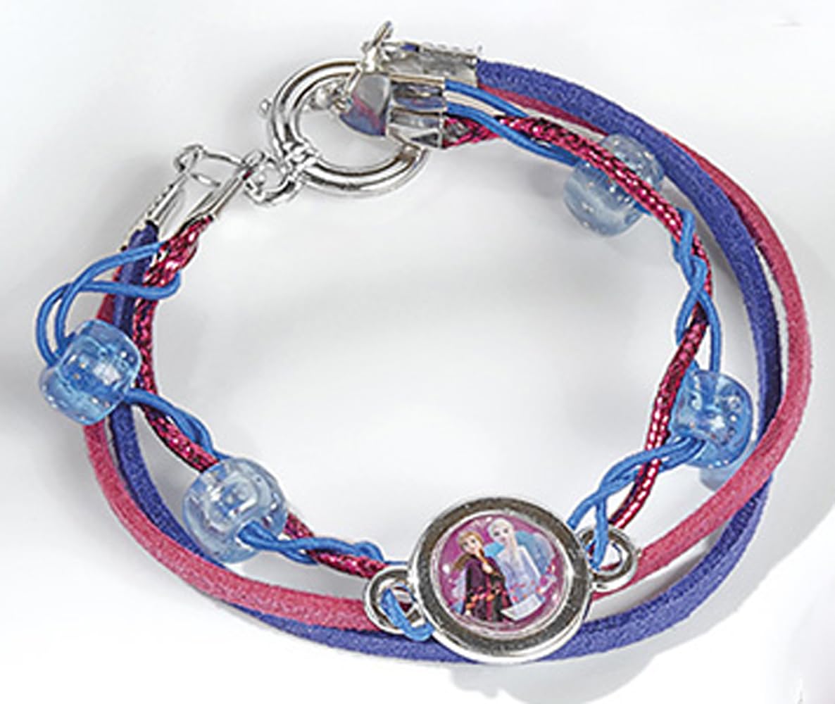 Disney Frozen II - Sisters Jewellery Craft Kit | Beads, Charms & Stickers | Ages 4+ 5