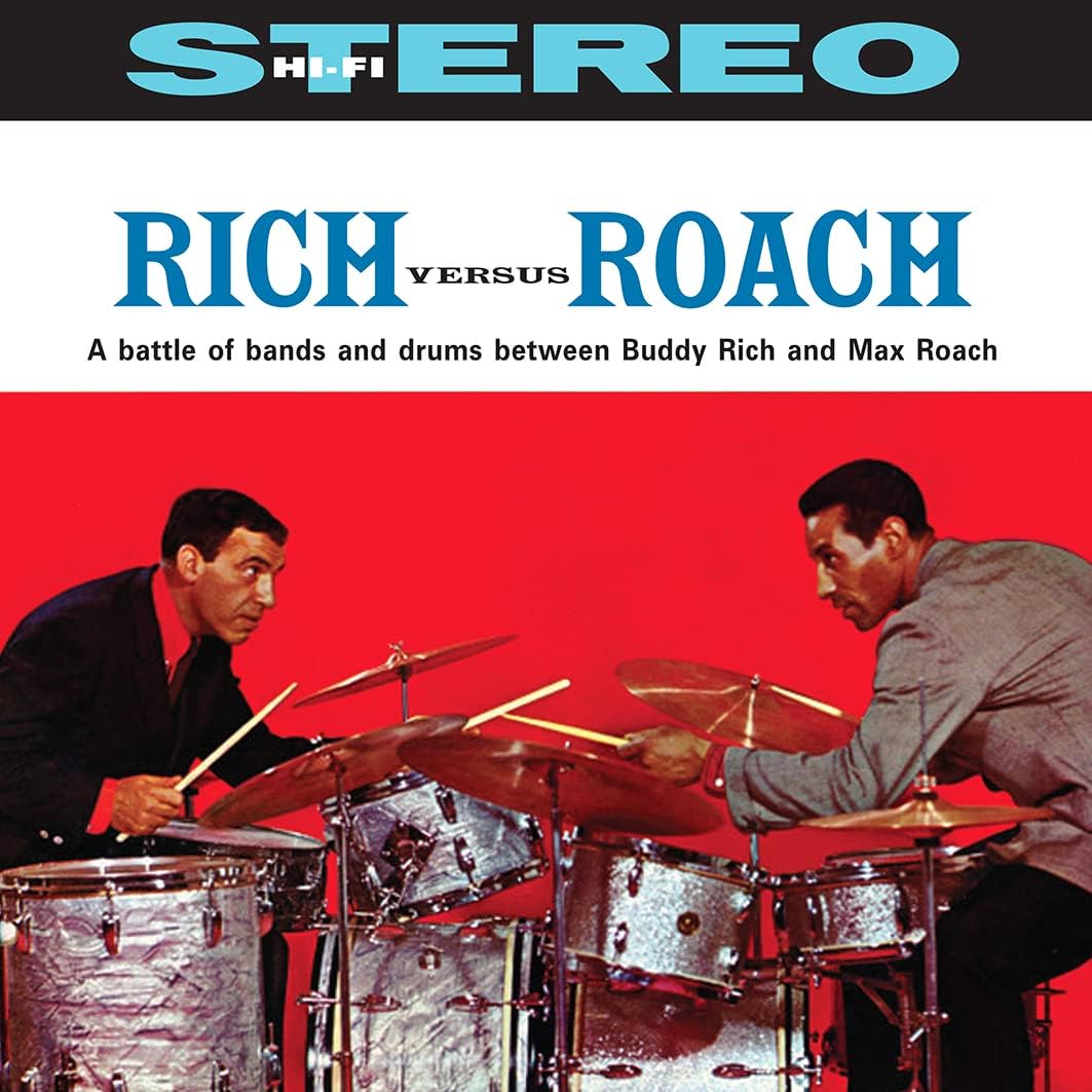 Buddy Rich & Max Roach - Classic Jazz Vinyl LP Album, 1959 Stereo Recording