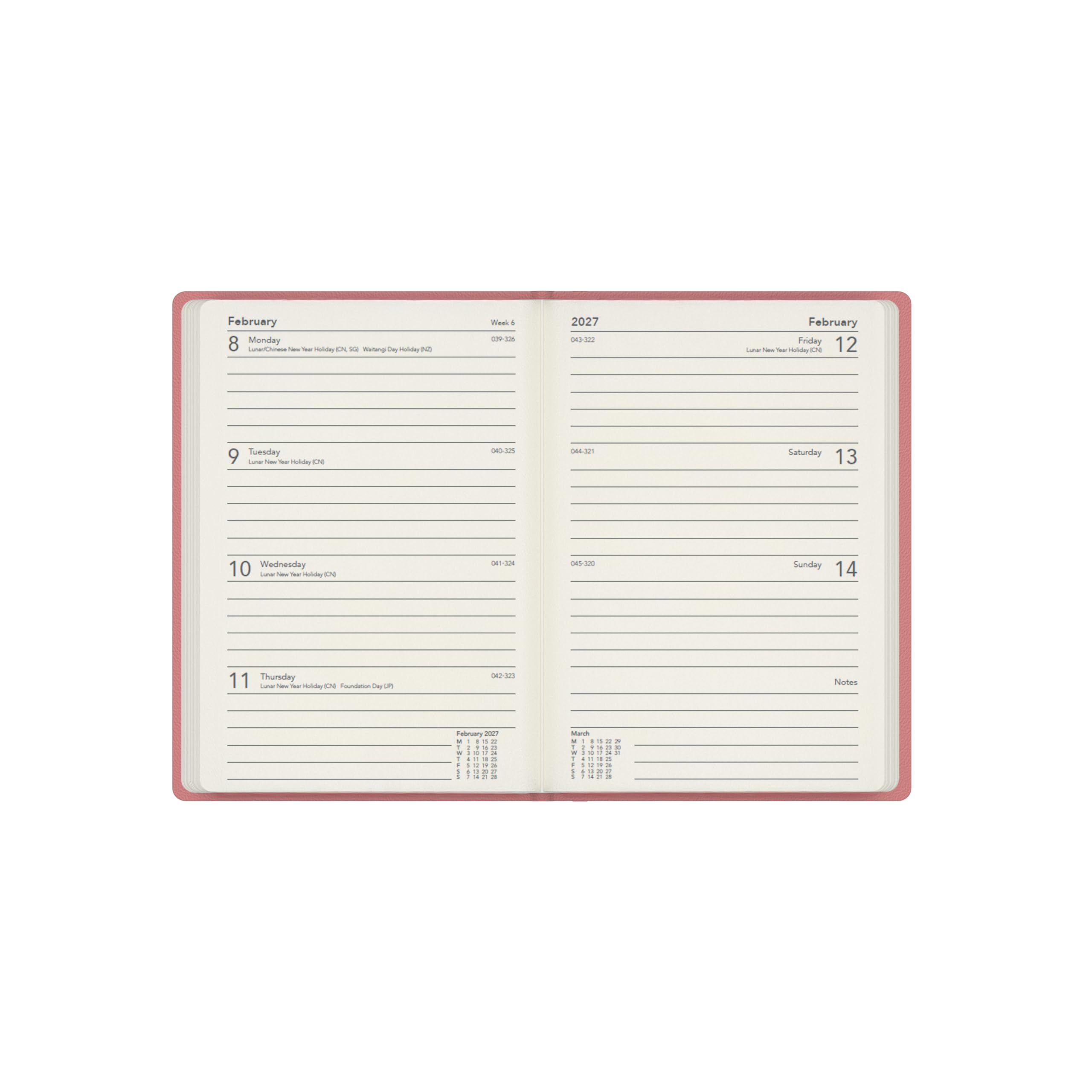 Collins 2026-2027 Academic Year Planner - 13 Month A6 Week-to-View Diary | Hardcover Organizer