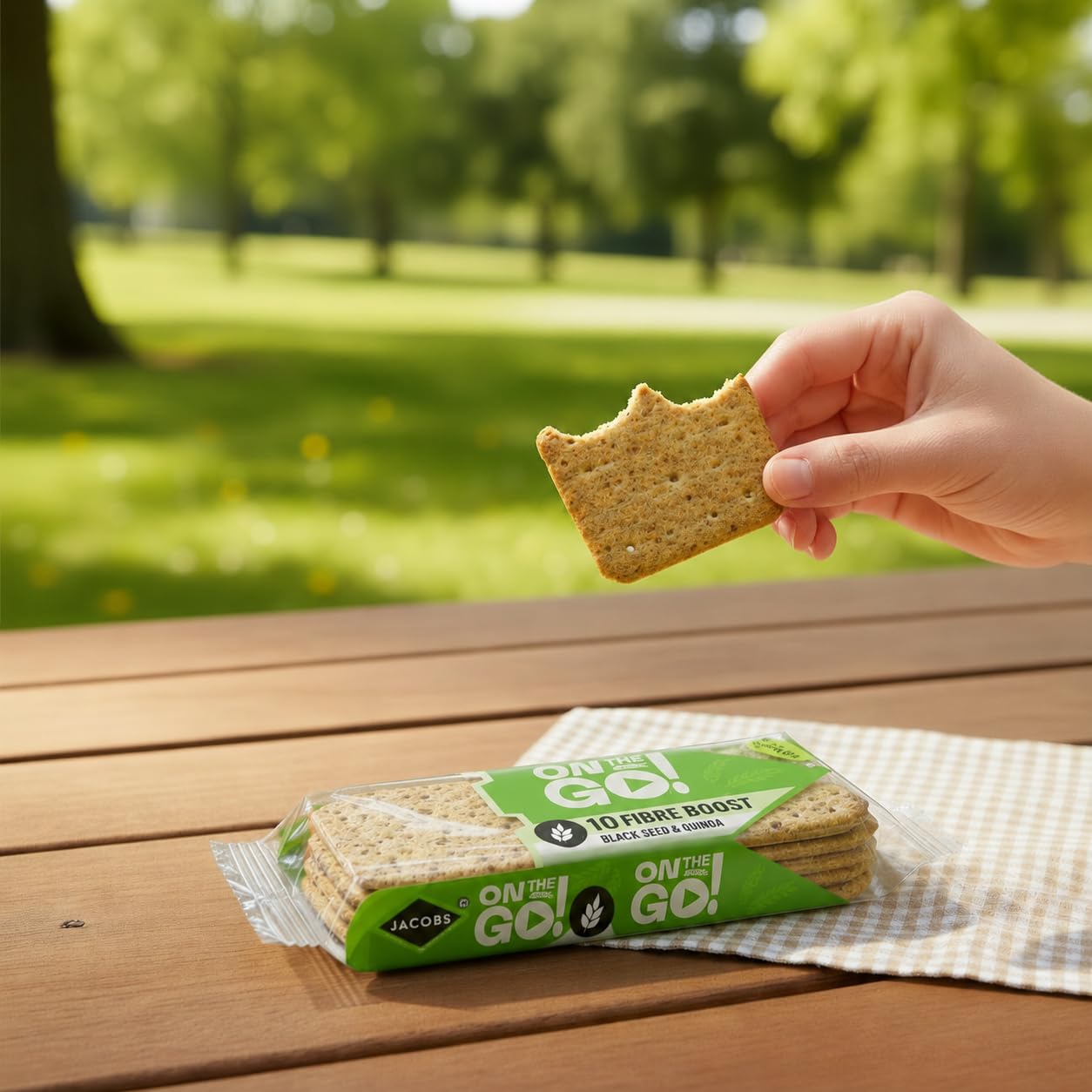 JACOB'S Fibre Boost Black Seed & Quinoa Crackers - 5 x 40g Packs | Wholegrain | Digestive Support 3