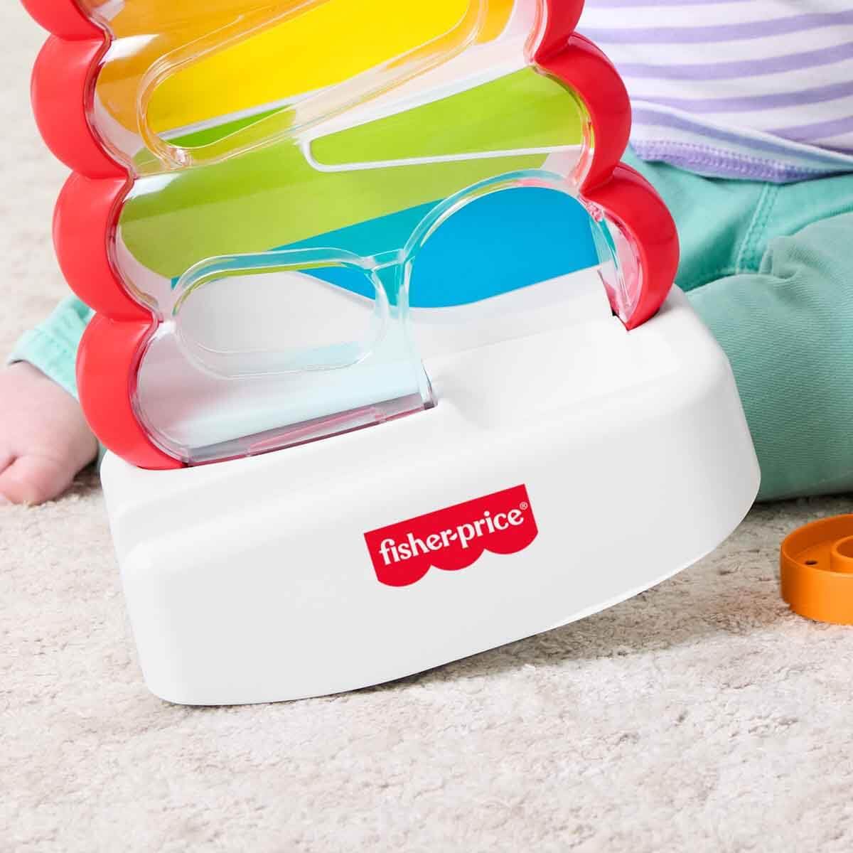 Fisher-Price Drop Through Rock-a-Stack Coin Drop Activity Toy | Ages 9M+ | 5 Rings 4