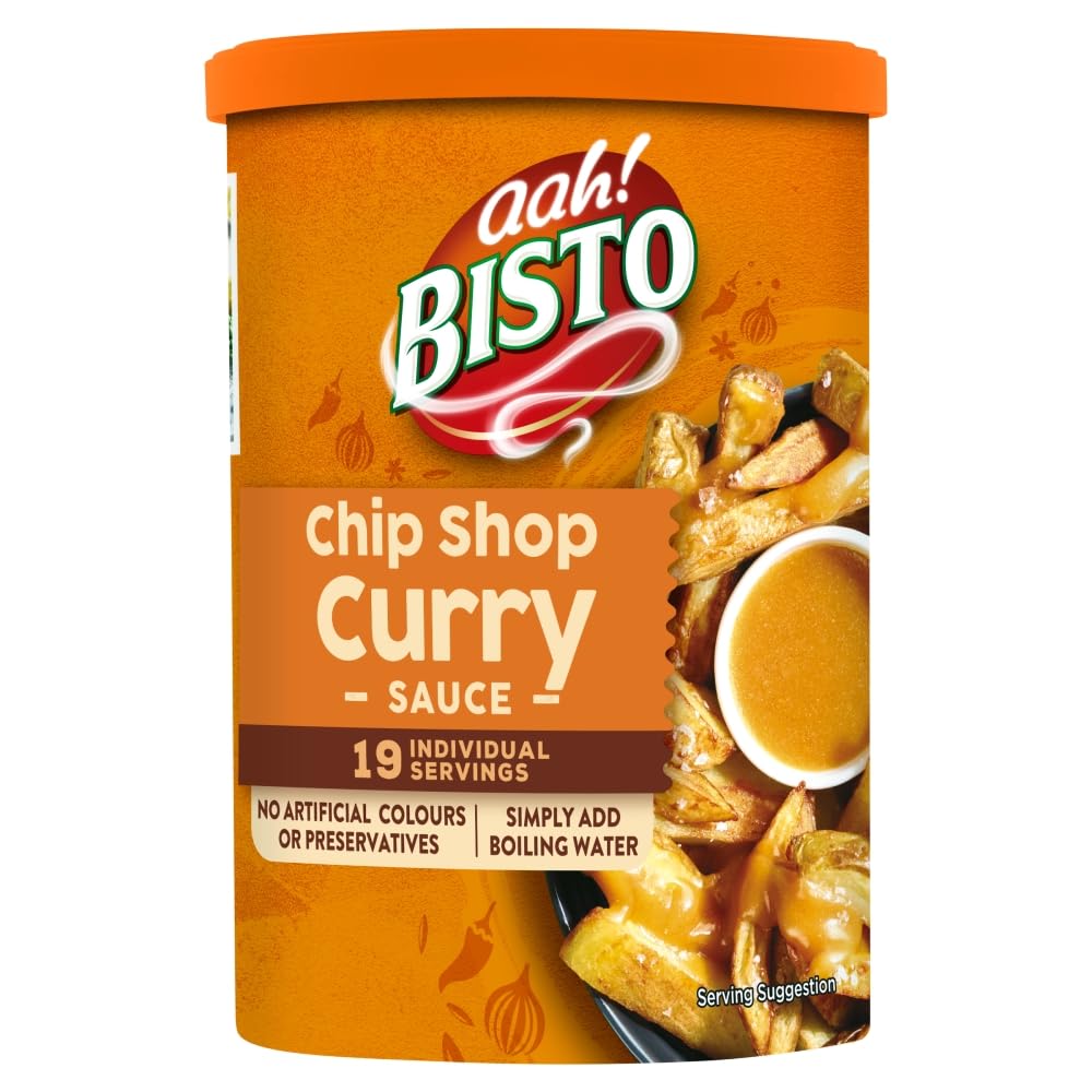 Bisto Quick & Easy Chip Shop Curry Sauce Mix - 170 g Drum | Vegetarian Friendly 2