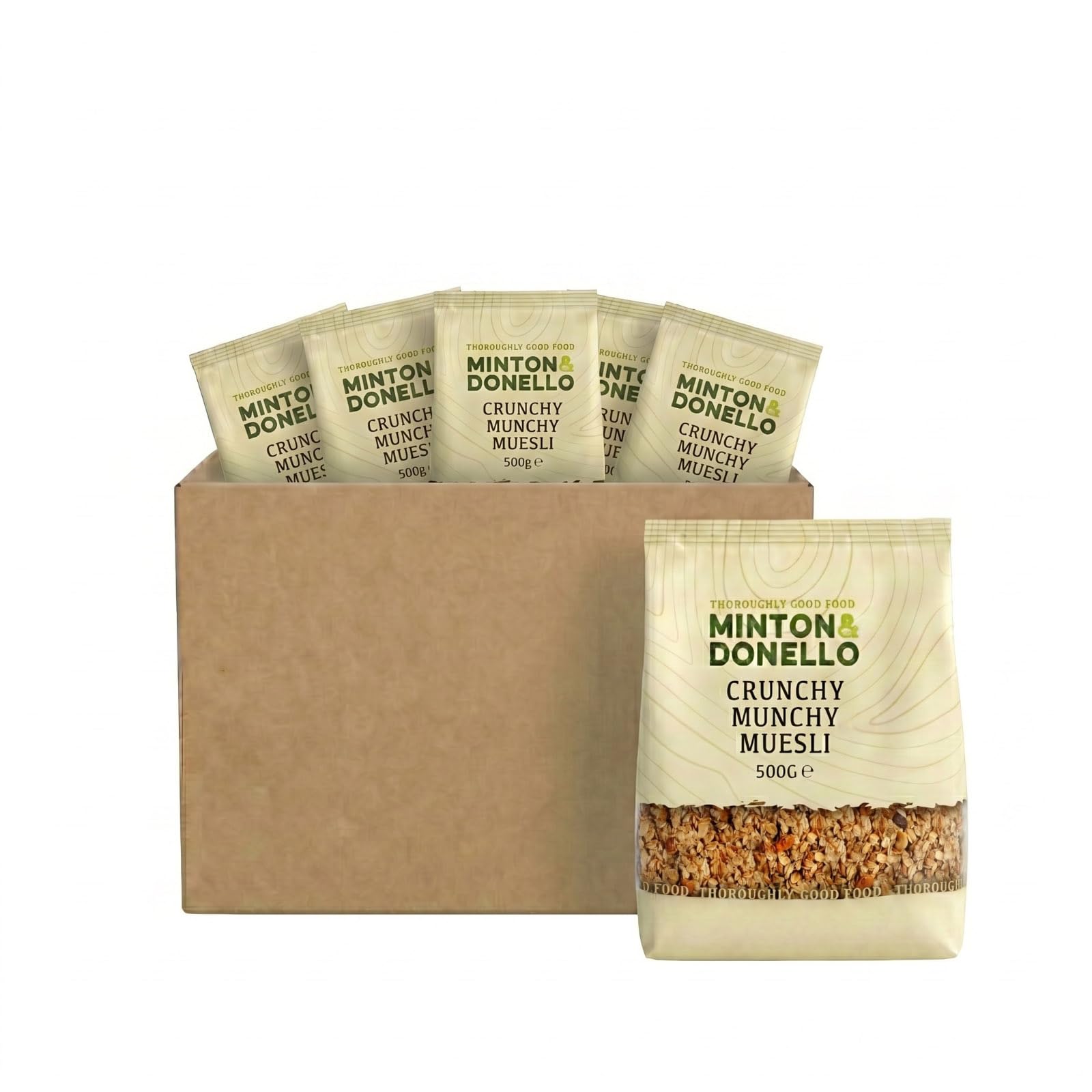 Minton & Donello Crunchy Munchy Muesli - 500g Pack | High Fibre | Oats, Raisins, Nuts & Seeds 3