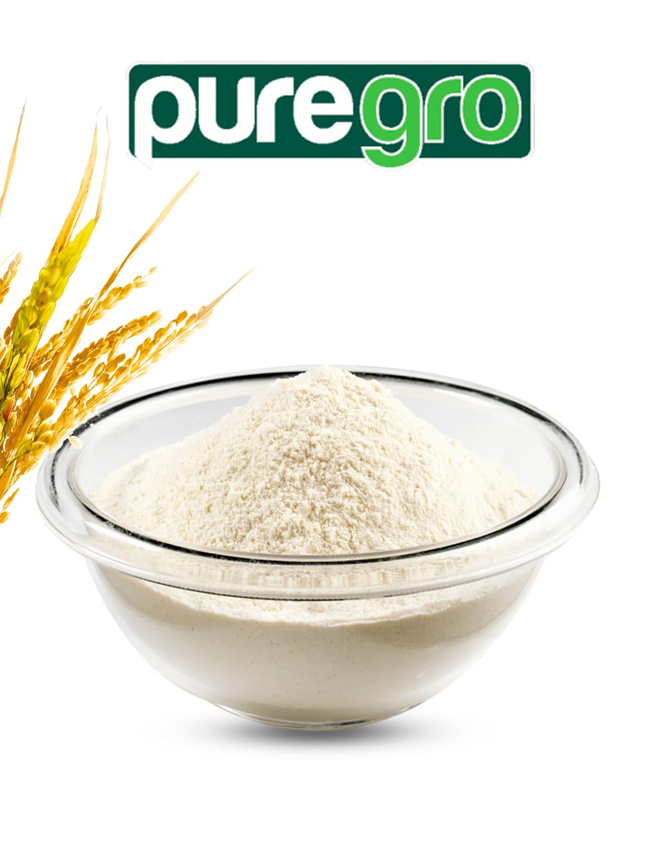Puregro - Rice Flour 500g | 100% Pure, Finely Milled | Baking & Cooking Essential