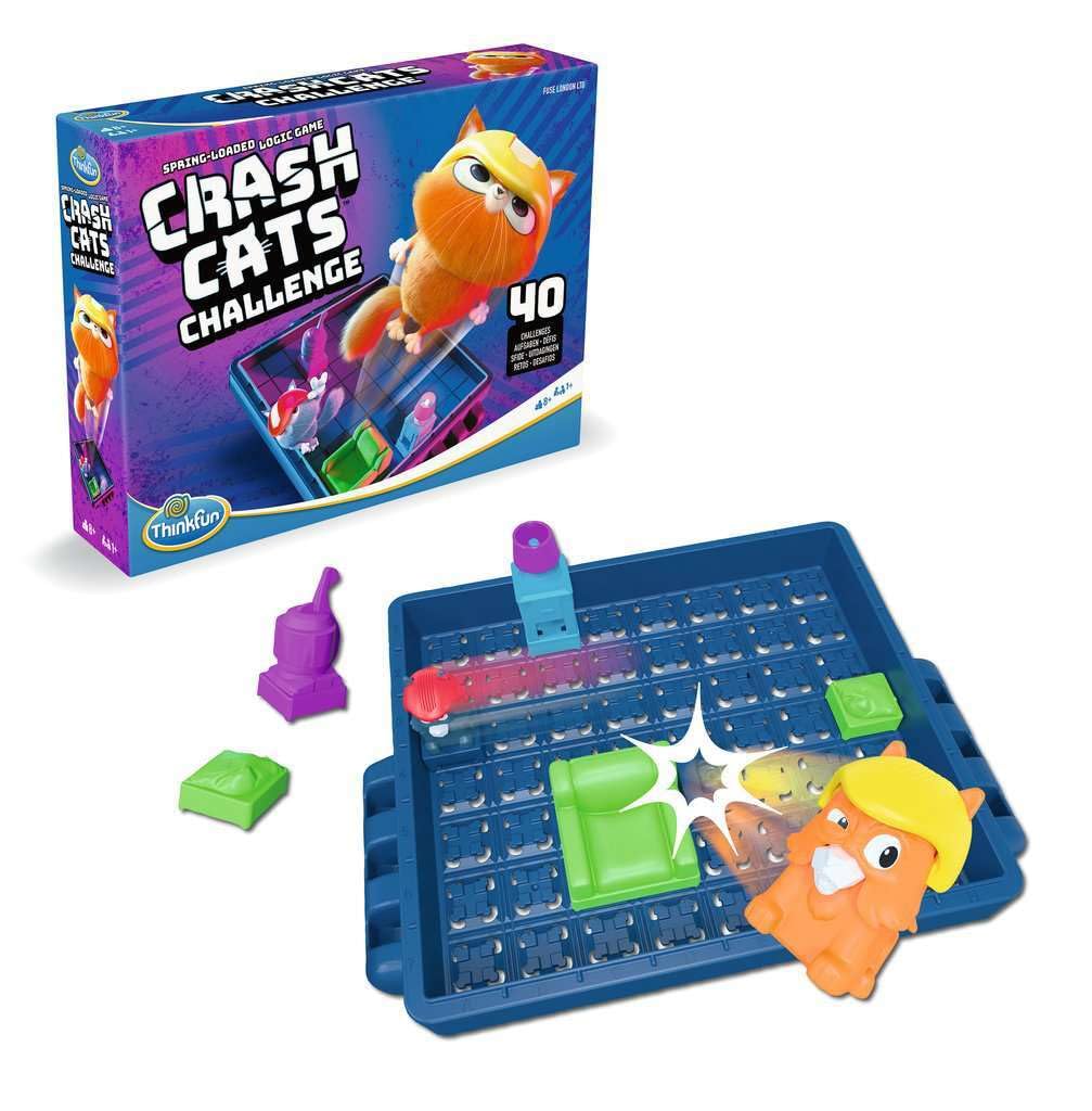 ThinkFun Crash Cats Strategy Board Game for Kids and Adults Age 8+ | 1+ Players | 10 Minutes Playtime 3