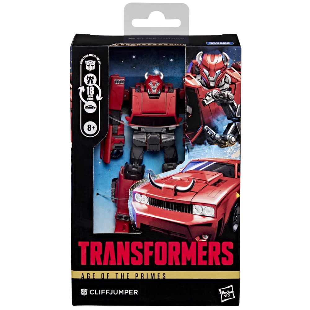 Transformers Age of the Primes Cliffjumper Deluxe Class Action Figure | 12.5-cm Robot Mode | 18 Steps Conversion 2