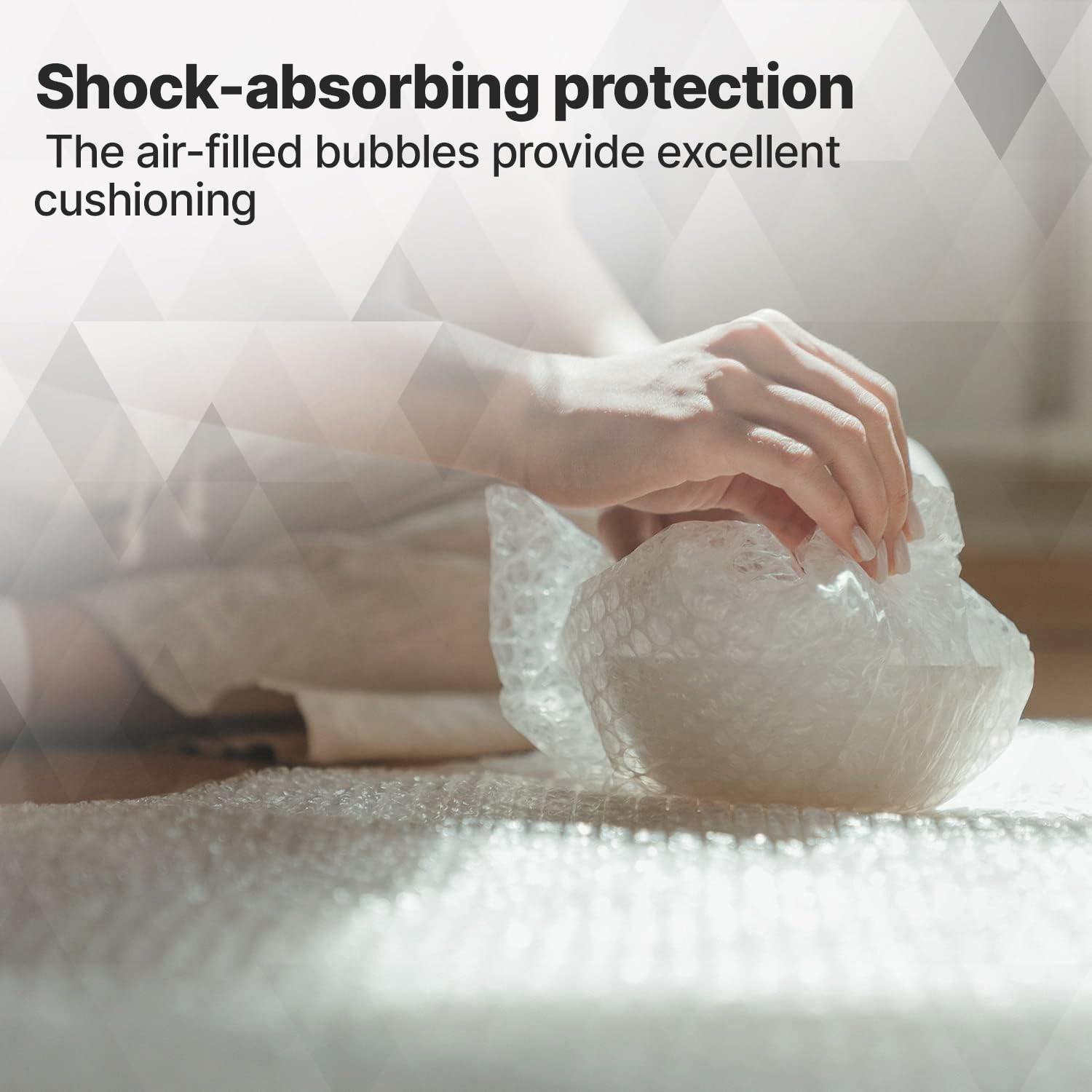 delka Premium Bubble Wrap Roll - 300mm x 10m | Medium Bubble Size | Recyclable Plastic 5
