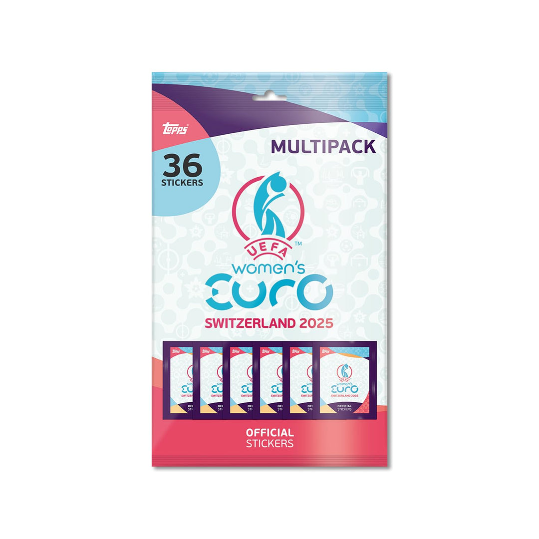 Topps UEFA Women's Euros 2025 Sticker Collection - Multipack (6 Packets)
