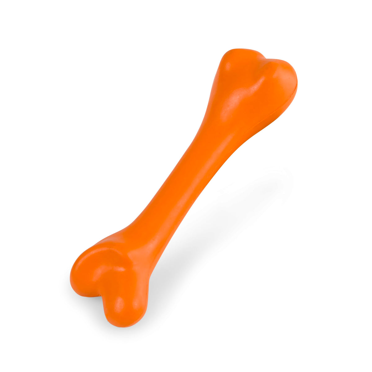 Petface Solid Rubber Bone Dog Toy - 20 cm, Orange