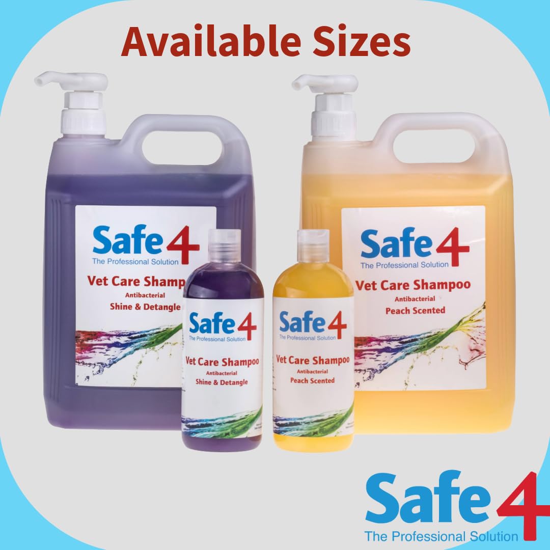 Safe4 Antimicrobial & Antifungal Dog Shampoo - Peach Scent, pH Neutral | 500 ML 6