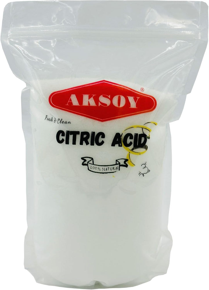 Aksoy - Citric Acid Food Grade 500g | Non-GMO, for Bath Bombs, Cleaning, Canning & Sour Drinks