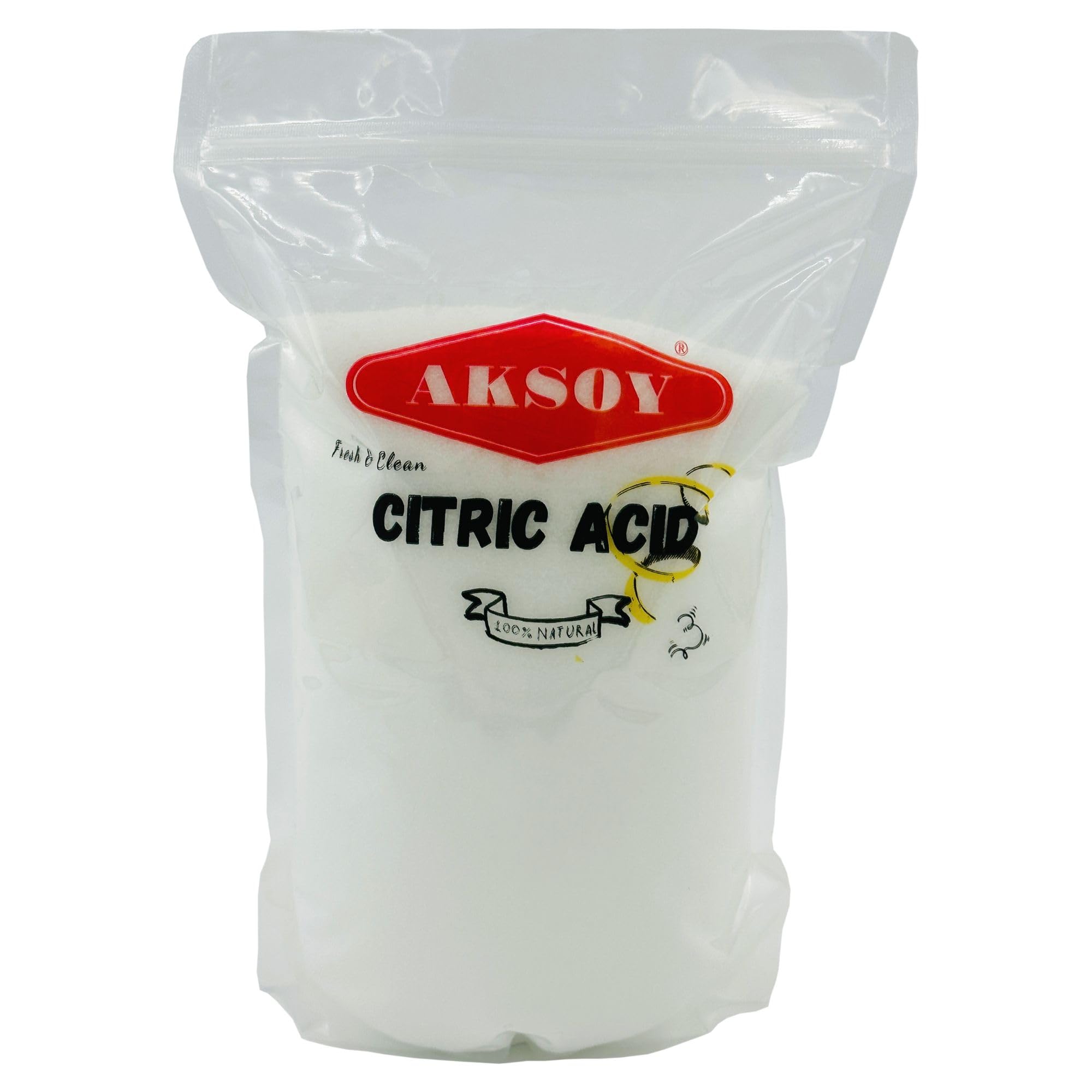 AKSOY Food Grade Citric Acid - 500g Anhydrous Granules | Non-GMO De-Scaler