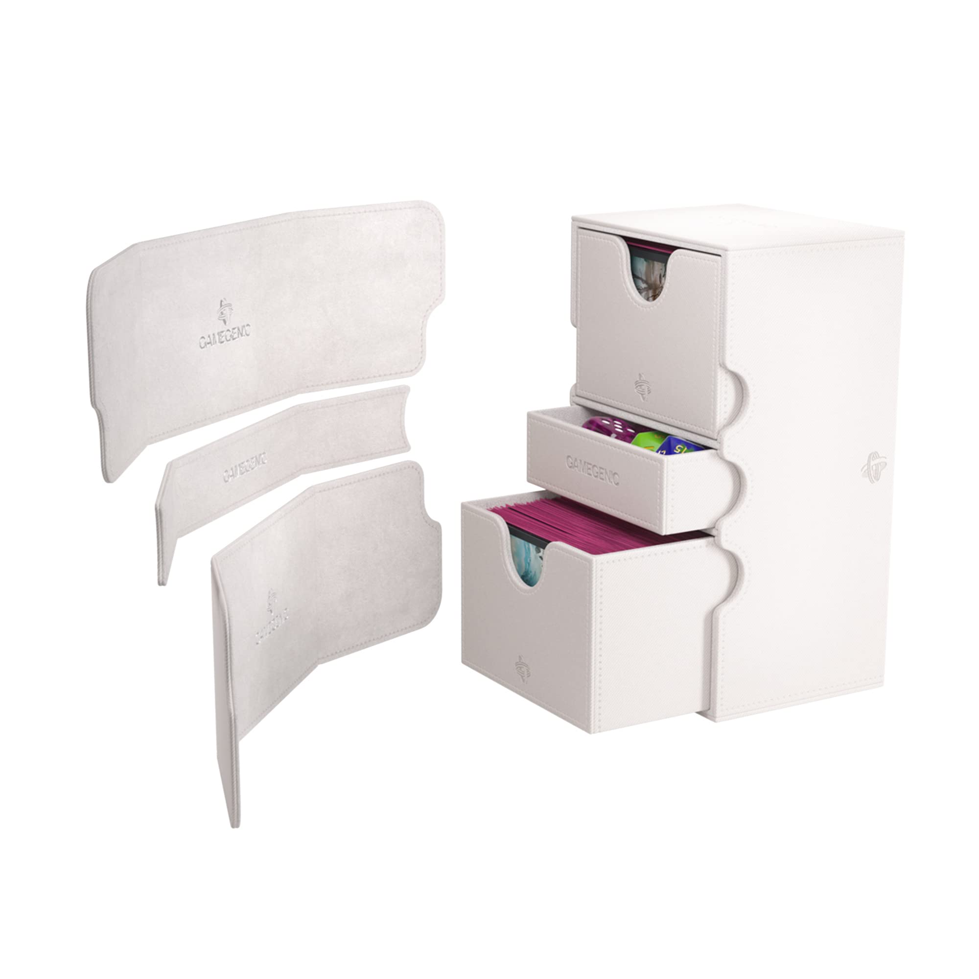 Gamegenic Stronghold 200+ XL Card Box - White | Holds 200+ Double-Sleeved Cards 2