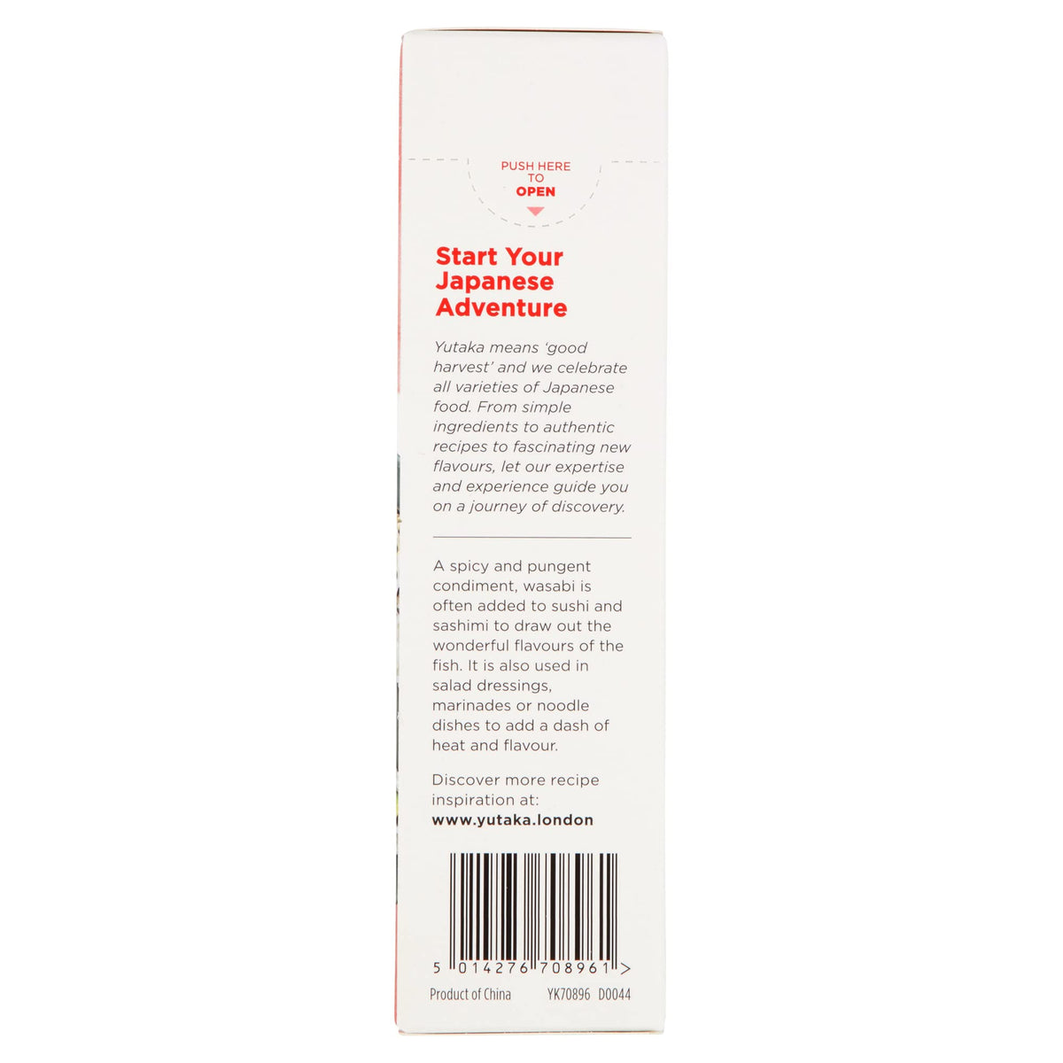 Yutaka Wasabi Paste - 2 x 43 g Tubes