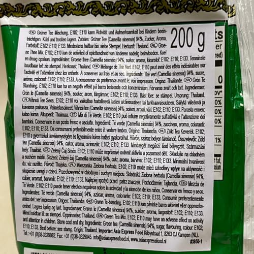 CHA TRA MUE - Green Tea Mix 200g 6