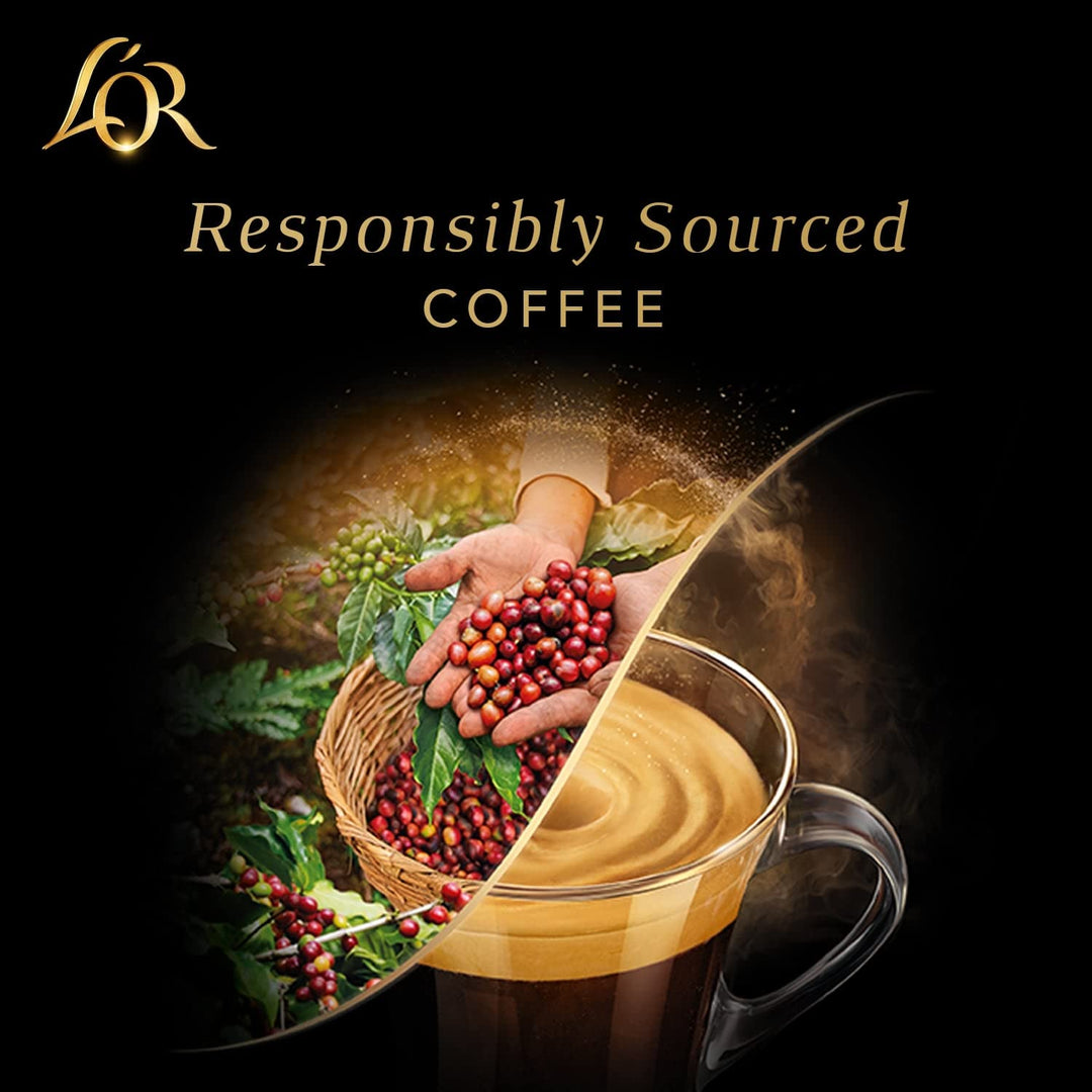 L'OR Espresso Forza Coffee Pods x10 Intensity 9 - Aluminum Capsules for Nespresso Machines