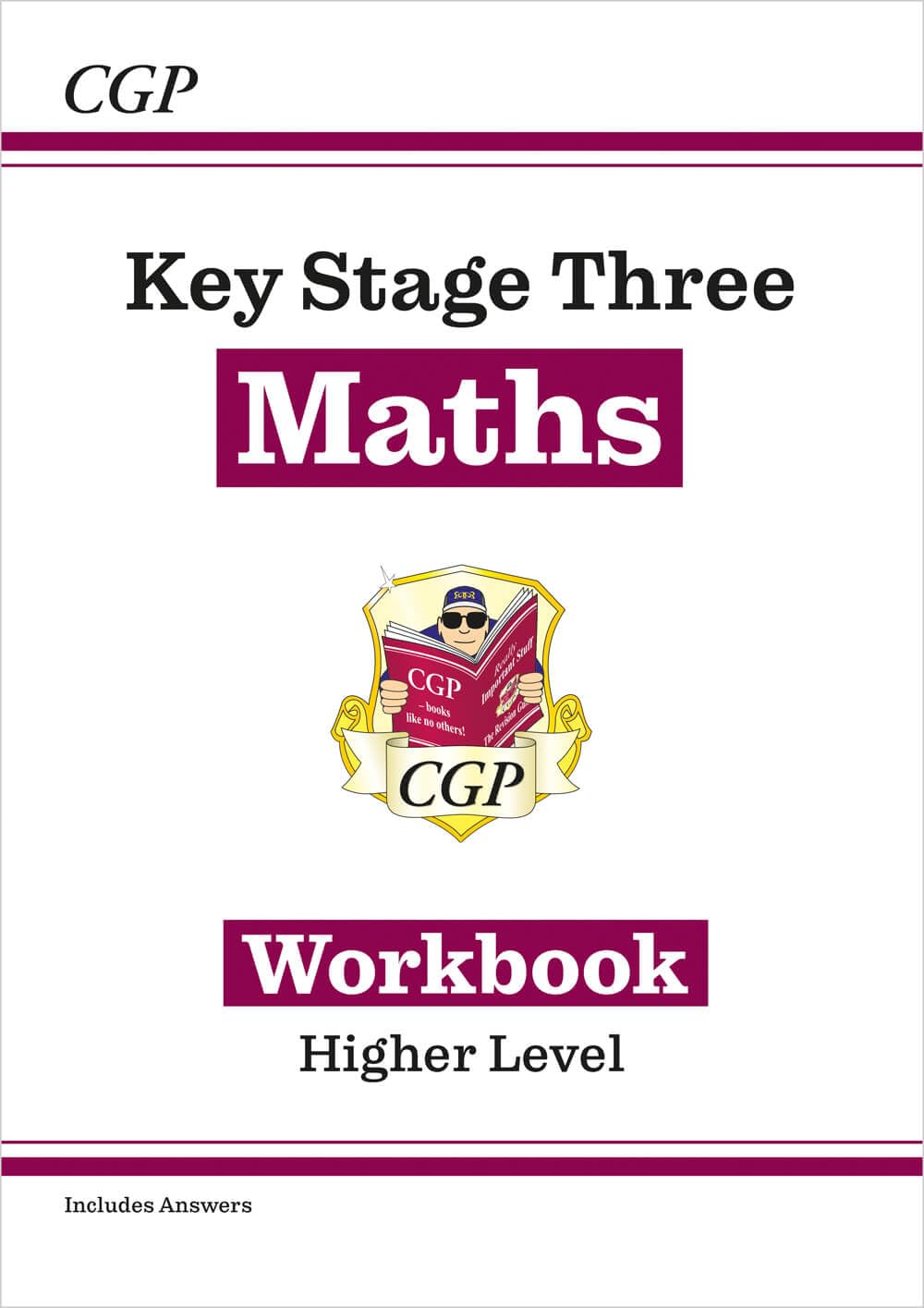 CGP KS3 Maths Workbook - Higher Level Practice Questions with Answers | Paperback | 2023 1