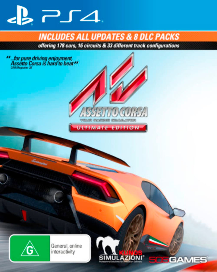 Assetto Corsa Ultimate Edition - PS4 Racing Simulator