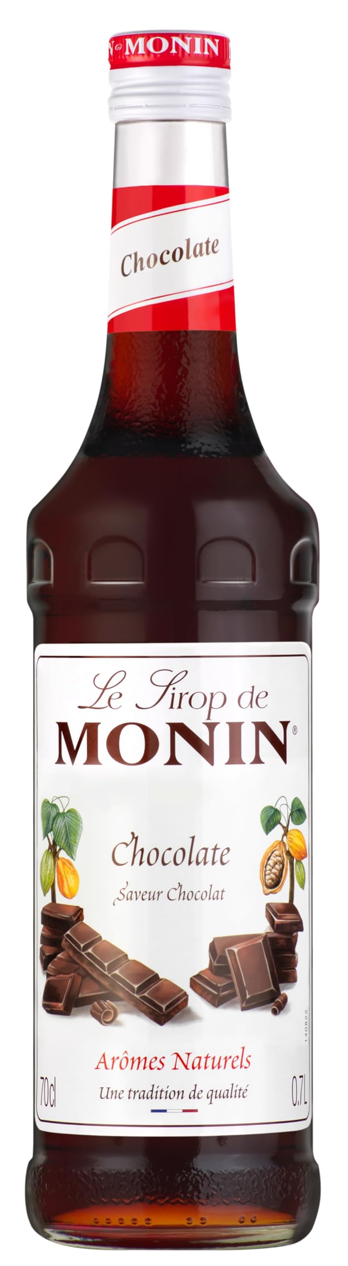 Monin Premium Chocolate Syrup - Rich Cacao Flavor | 700ml Glass Bottle 1