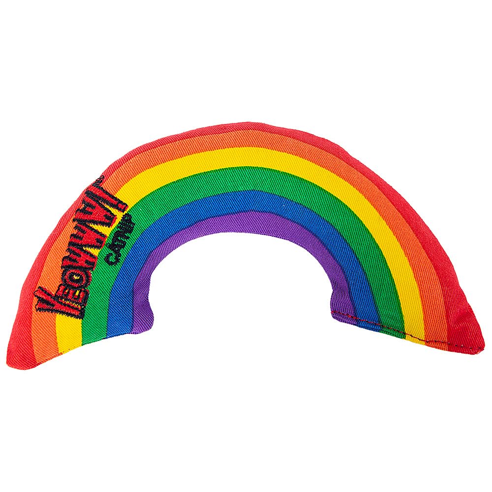 YEOWWW Rainbow Cat Toy - 100% Organic Catnip Infused | Heavy Duty Cotton