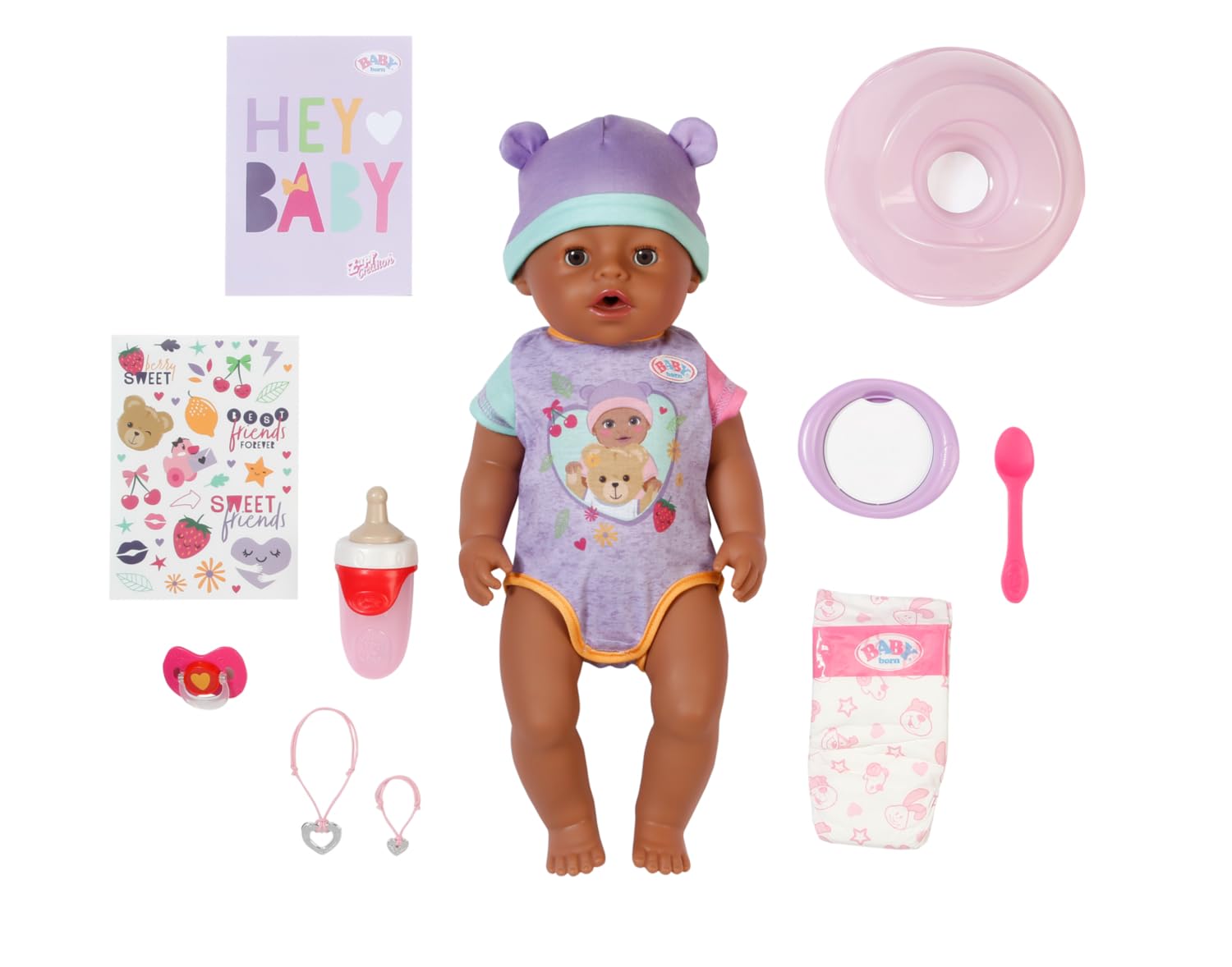 BABY born Eva 43 cm Doll - 10 Lifelike Functions | Multicoloured | Ages 3+ 2