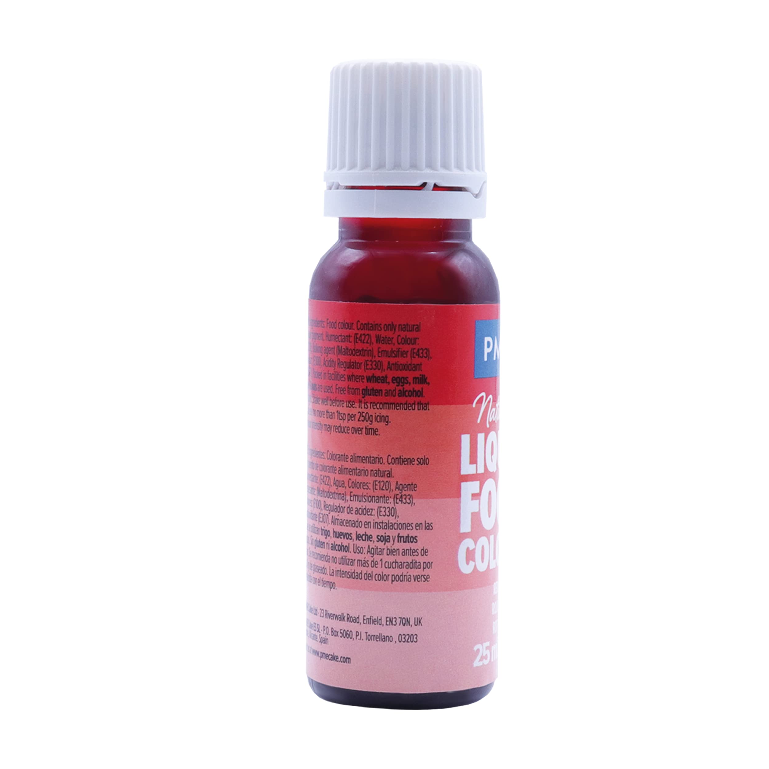 PME 100% Natural Liquid Food Colouring - Red | 25ml | Alcohol & Caffeine Free 3
