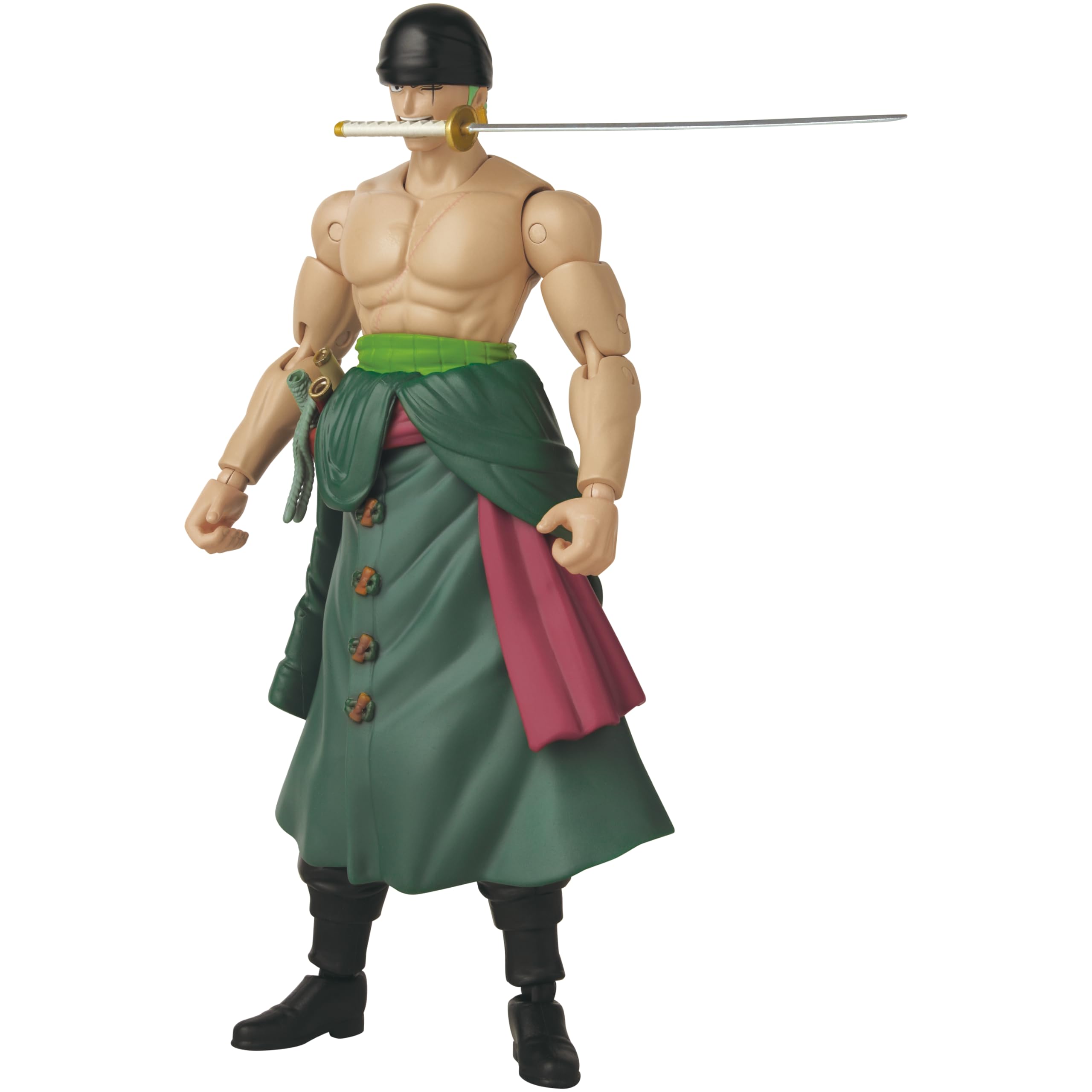BANDAI Anime Heroes One Piece Roronoa Zoro 3 Swords Style Action Figure | 17cm Articulated Figure 5