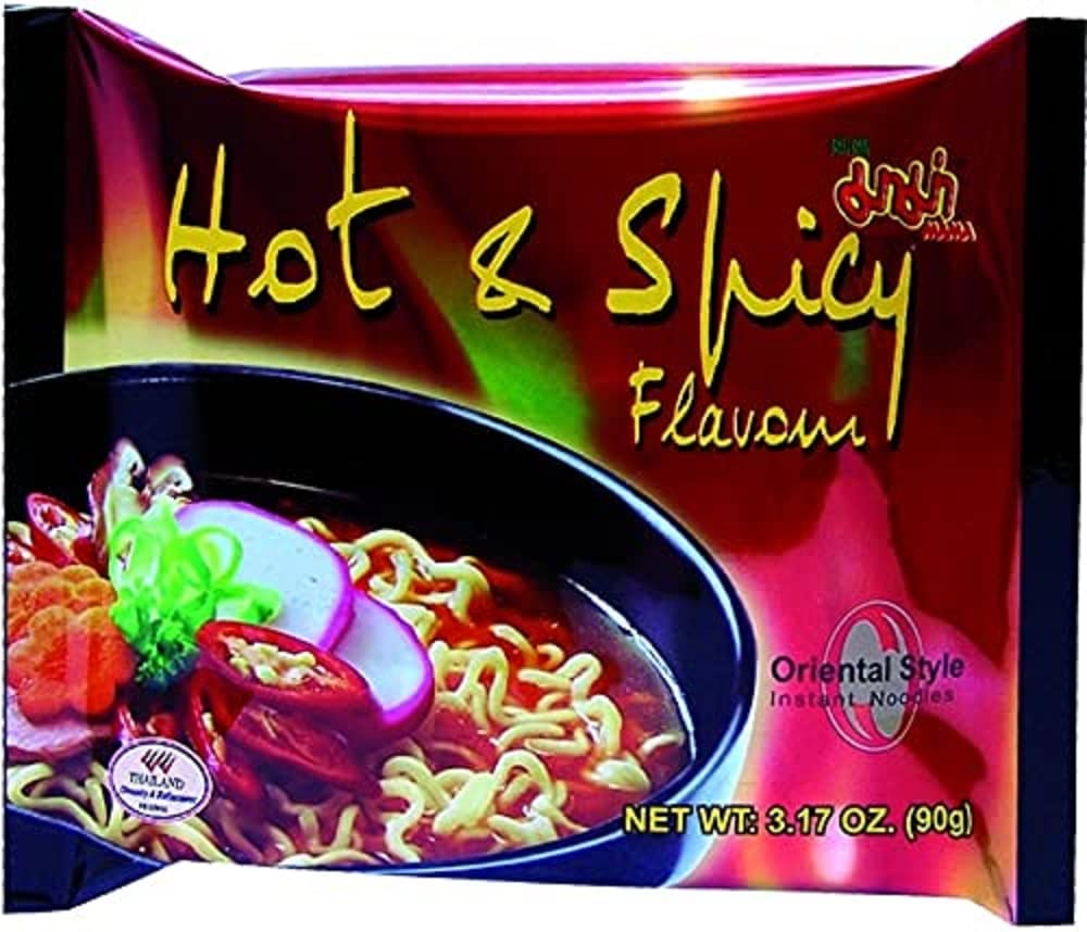MAMA Hot and Spicy Korean Flavour Udon Noodles - Quick Prep, 90g 1