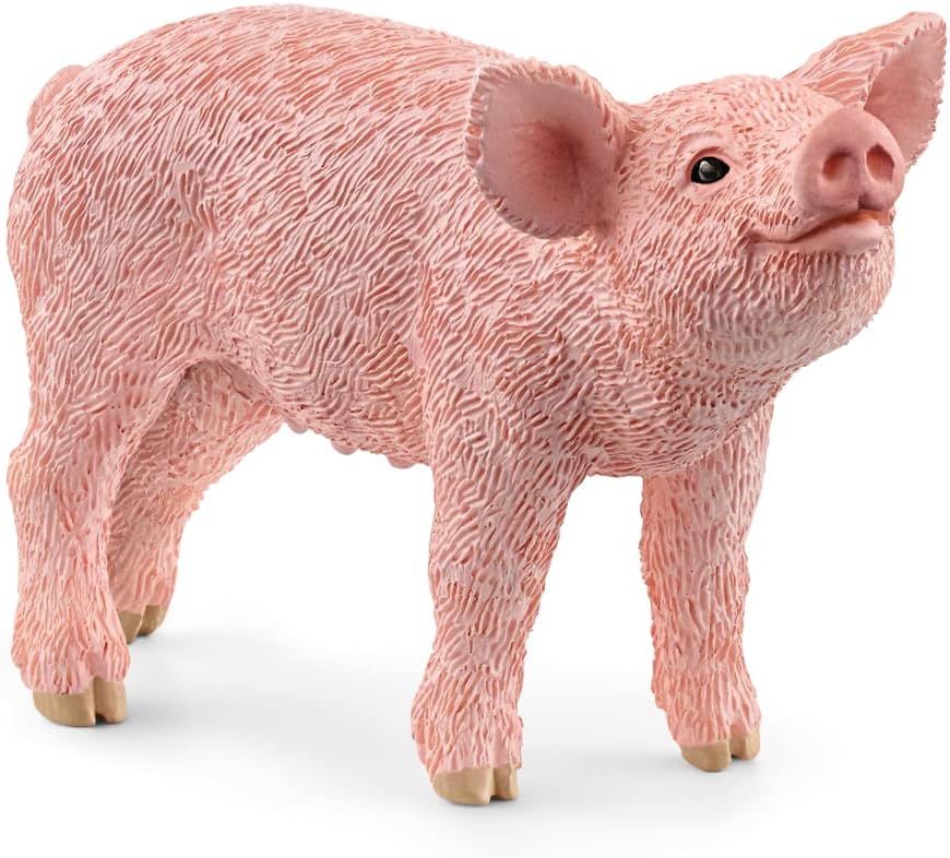 Schleich 13934 Piglet Figurine - Farm World Animal Toy for Ages 3 and Up 1