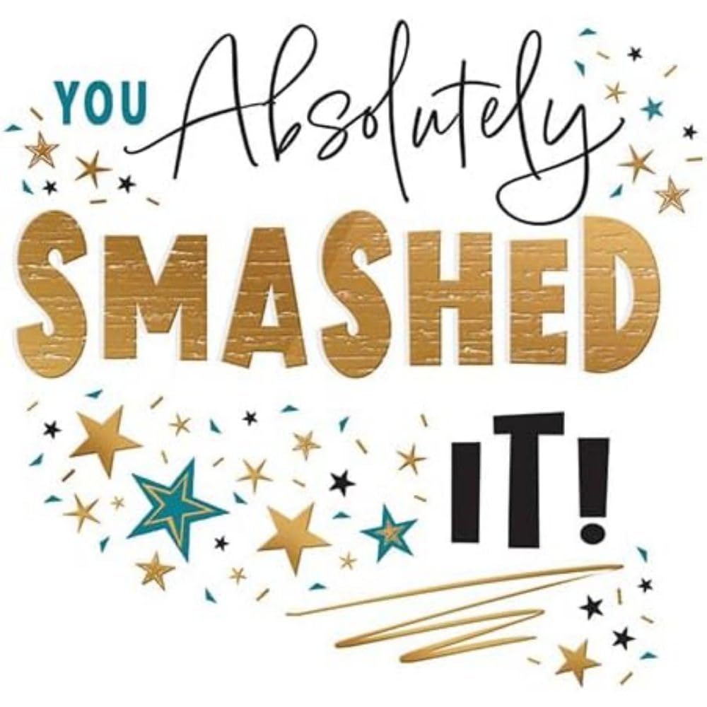 Piccadilly Greetings Congratulations Exam Card | 8 x 6 Inch | Multicolor | Includes Envelope 1