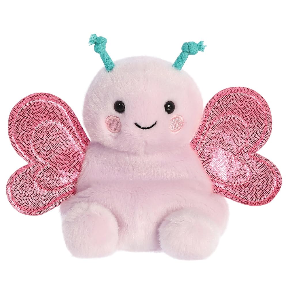 AURORA Palm Pals Petunia Butterfly Soft Toy | Pink | 13cm | Suitable from Birth 1
