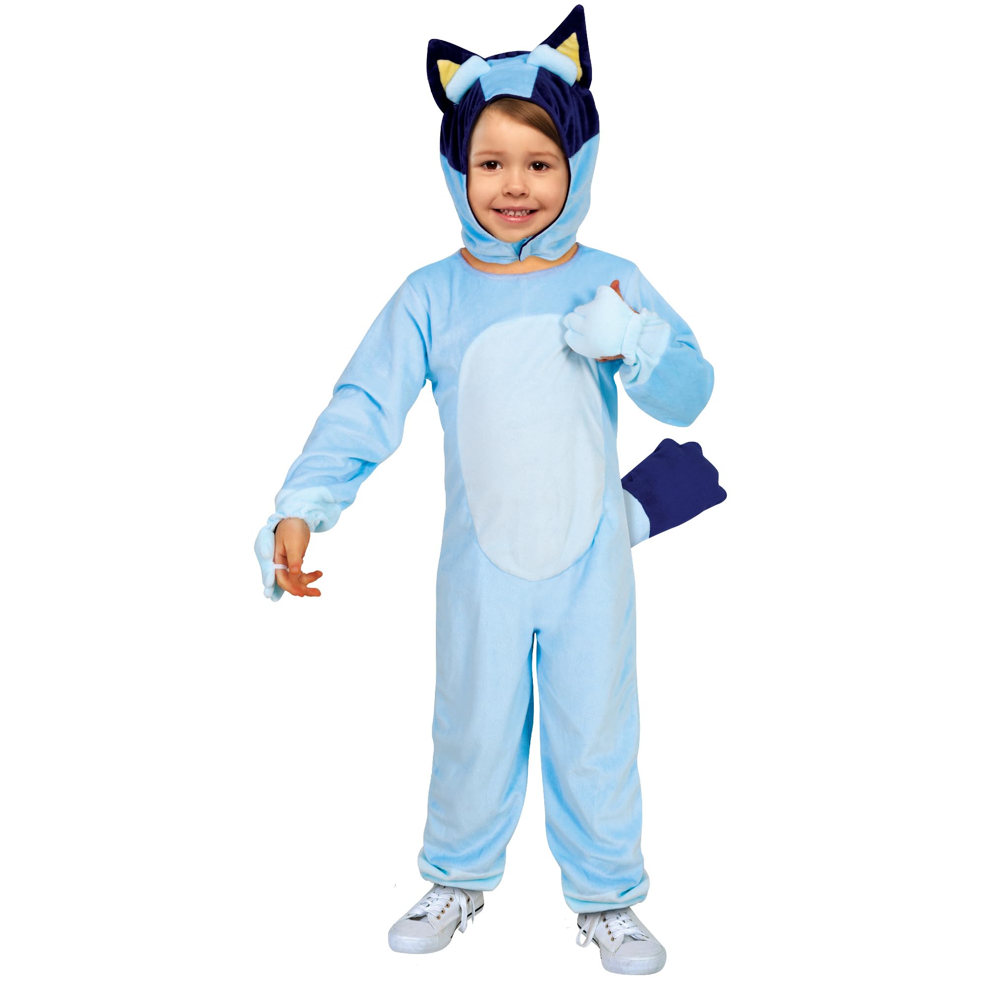 Rubies Bluey Child Costume - Jumpsuit with Detachable Headpiece, Size 2-3 Years 1