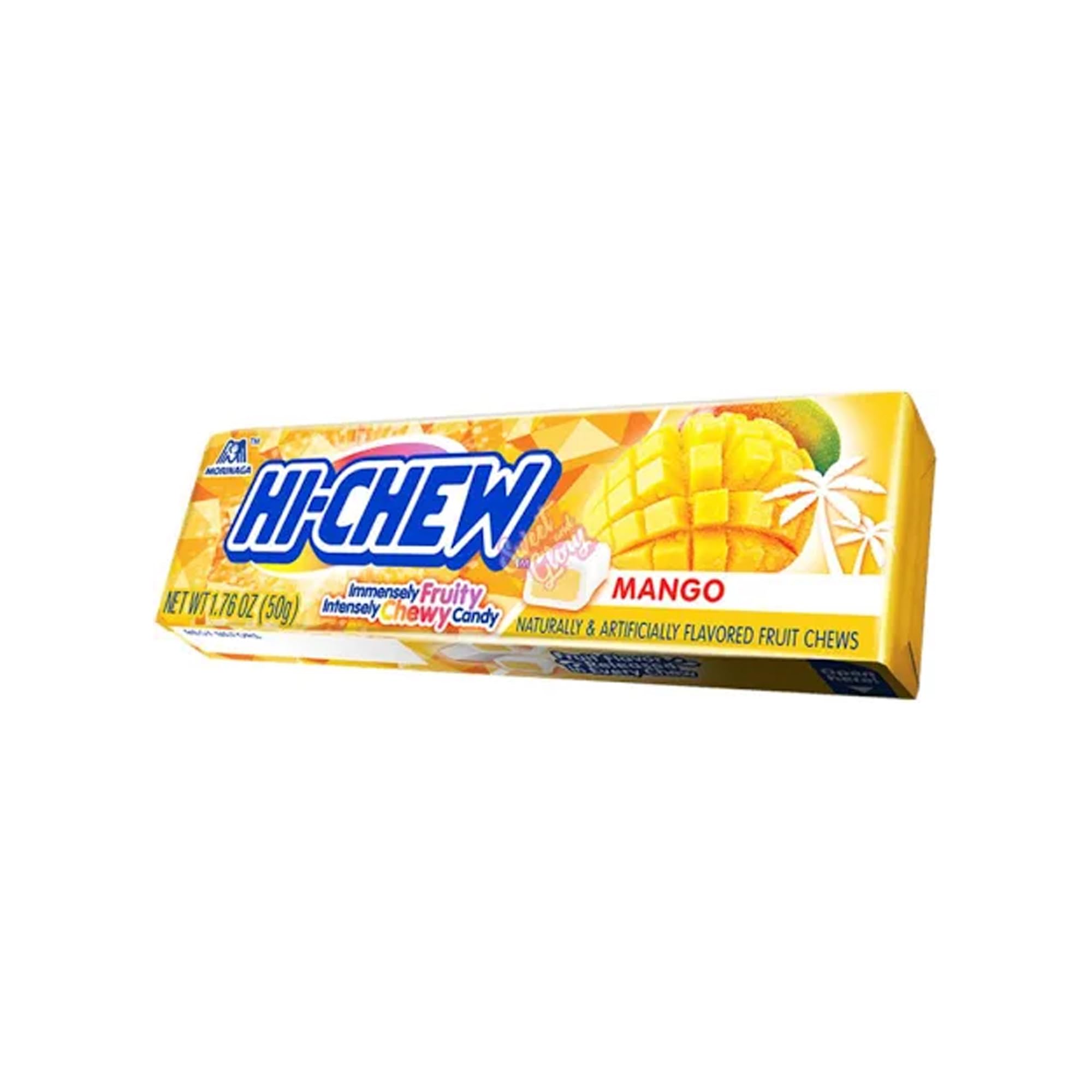 Hi-Chew Mango Flavor Chewy Candy | 50g Pack | Made with Real Mango Puree