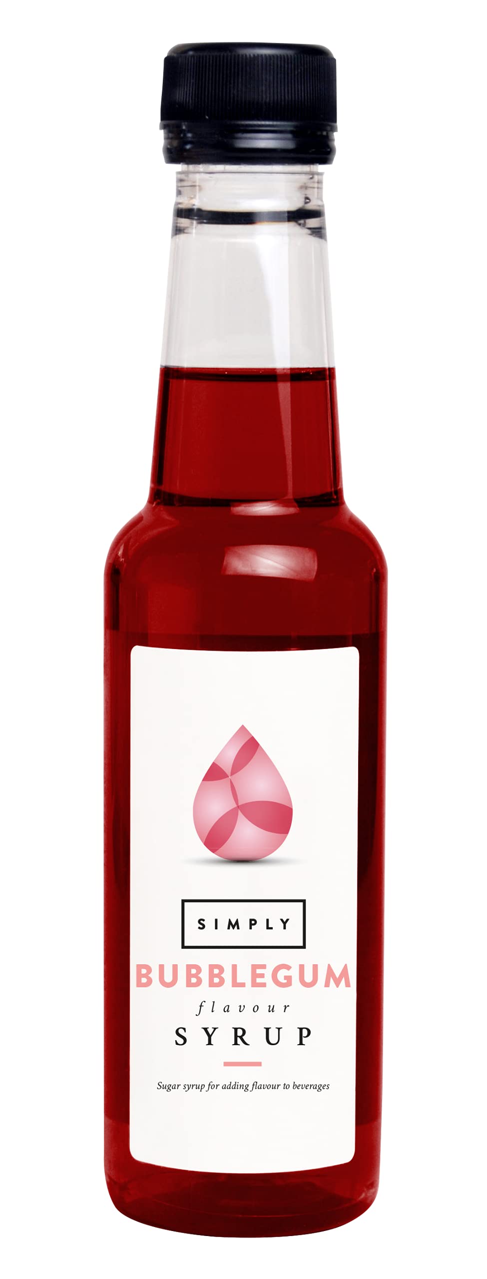 Simply Bubblegum Flavoured Syrup - Vegan, Nut Free, 250 ml Liquid Concentrate