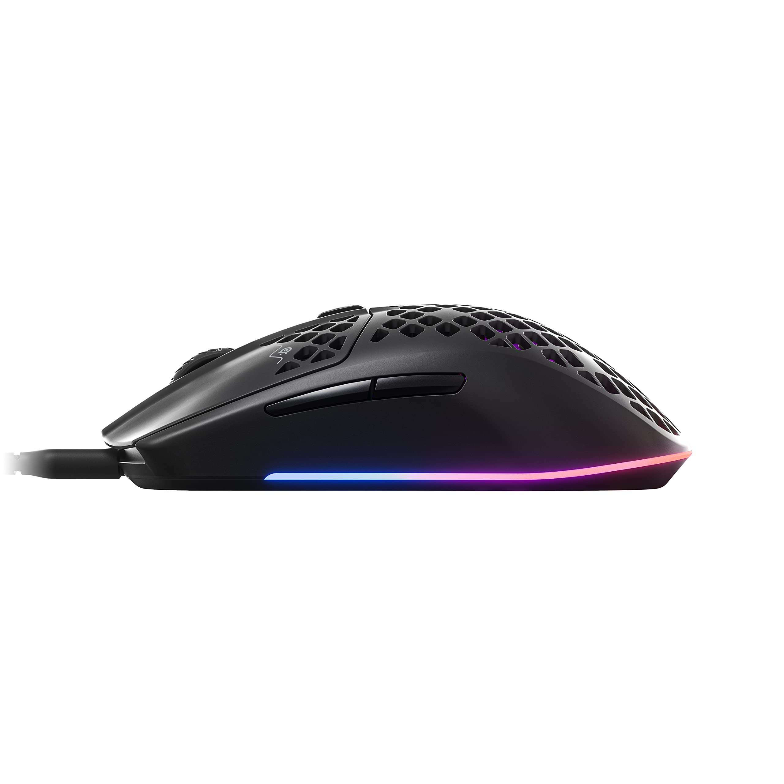SteelSeries Aerox 3 - 59g Ultra-Lightweight Holey RGB Gaming Mouse with IP54 AquaBarrier 5
