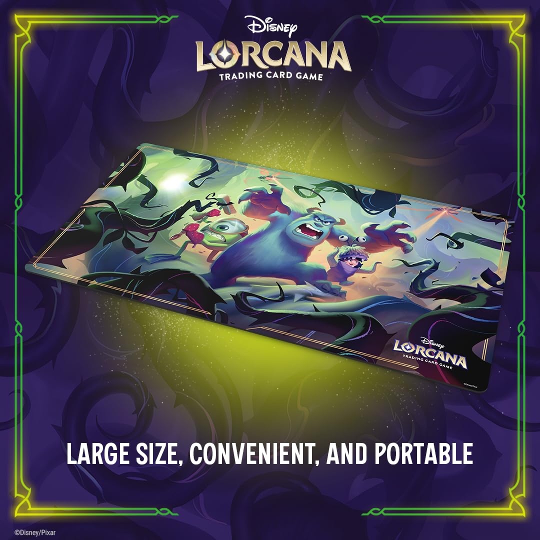 Ravensburger Disney Lorcana TCG Playmat - Monsters Inc | Non-Slip Rubber Base | 61 x 34.3 cm