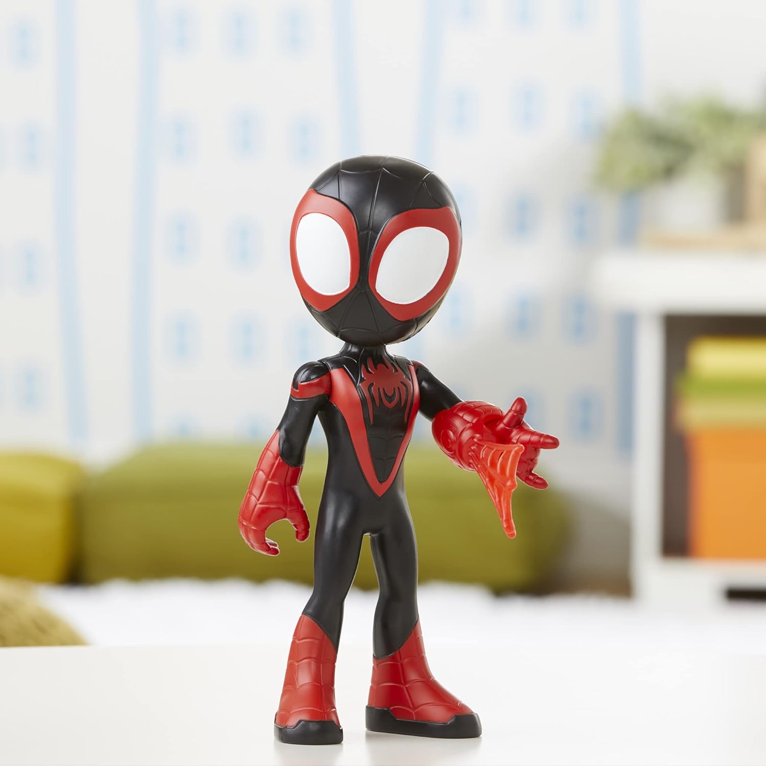 Hasbro Marvel Spidey and His Amazing Friends Supersized Miles Morales: Spider-Man Action Figure - 22.5 cm, Ages 3+ 2