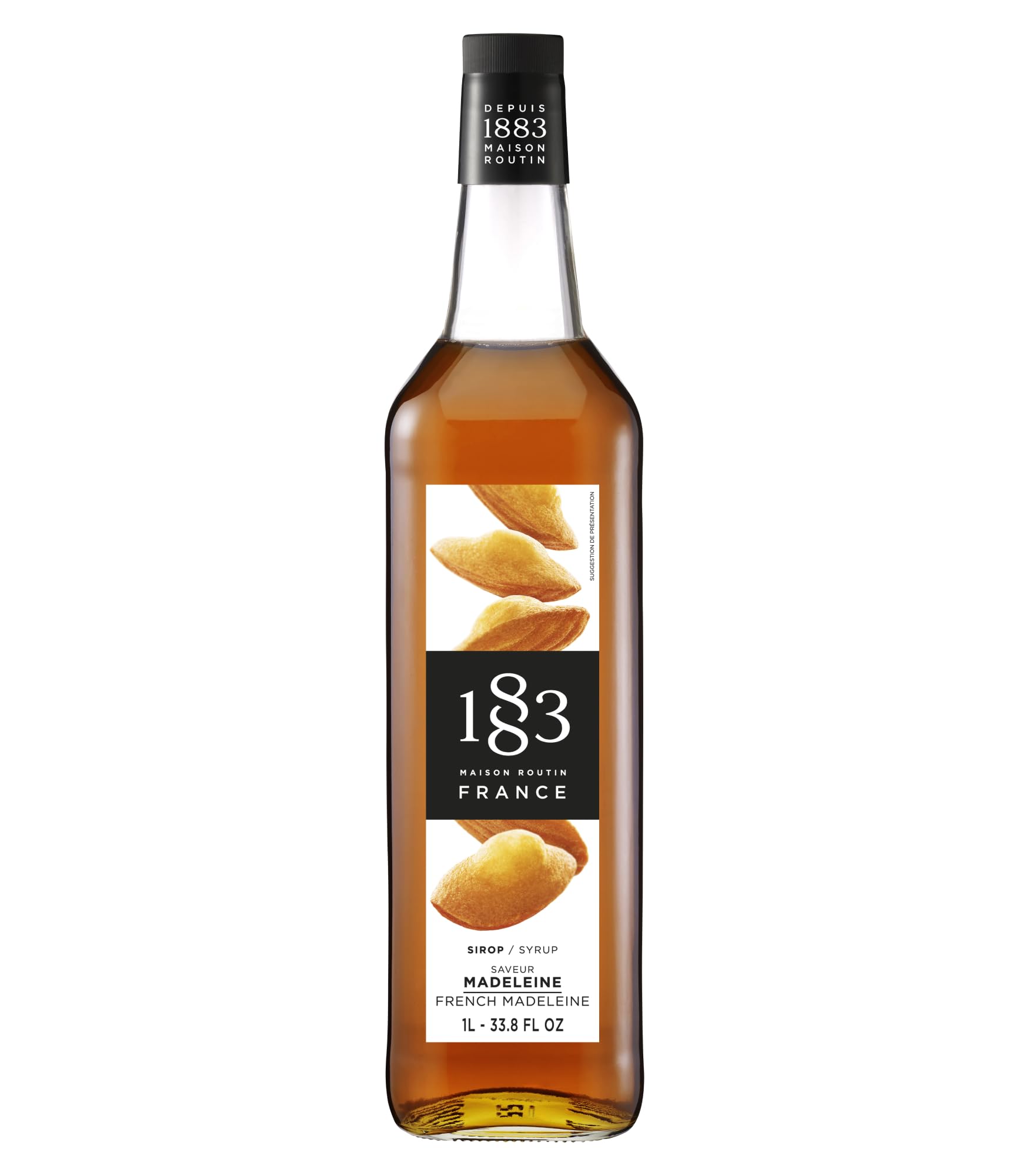 1883 MAISON ROUTIN French Madeleine Syrup - 1L Bottle | Vegan Friendly | Natural Cane Sugar