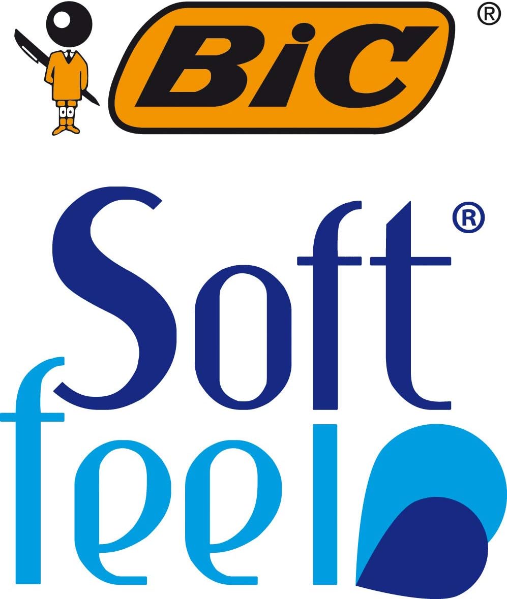 BIC Soft Feel Ballpoint Pens - Black - Pack of 3 Pens - Medium Point (1.0 mm) with Rubber Grip for Comfort 10