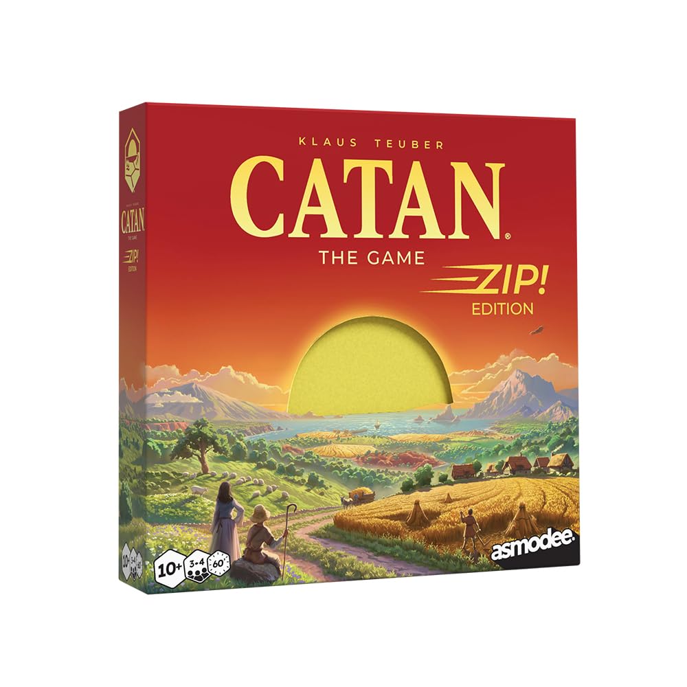 CATAN Zip! Travel Strategy Game | Ages 10+ | 3-4 Players | 1 Hour Playtime 1
