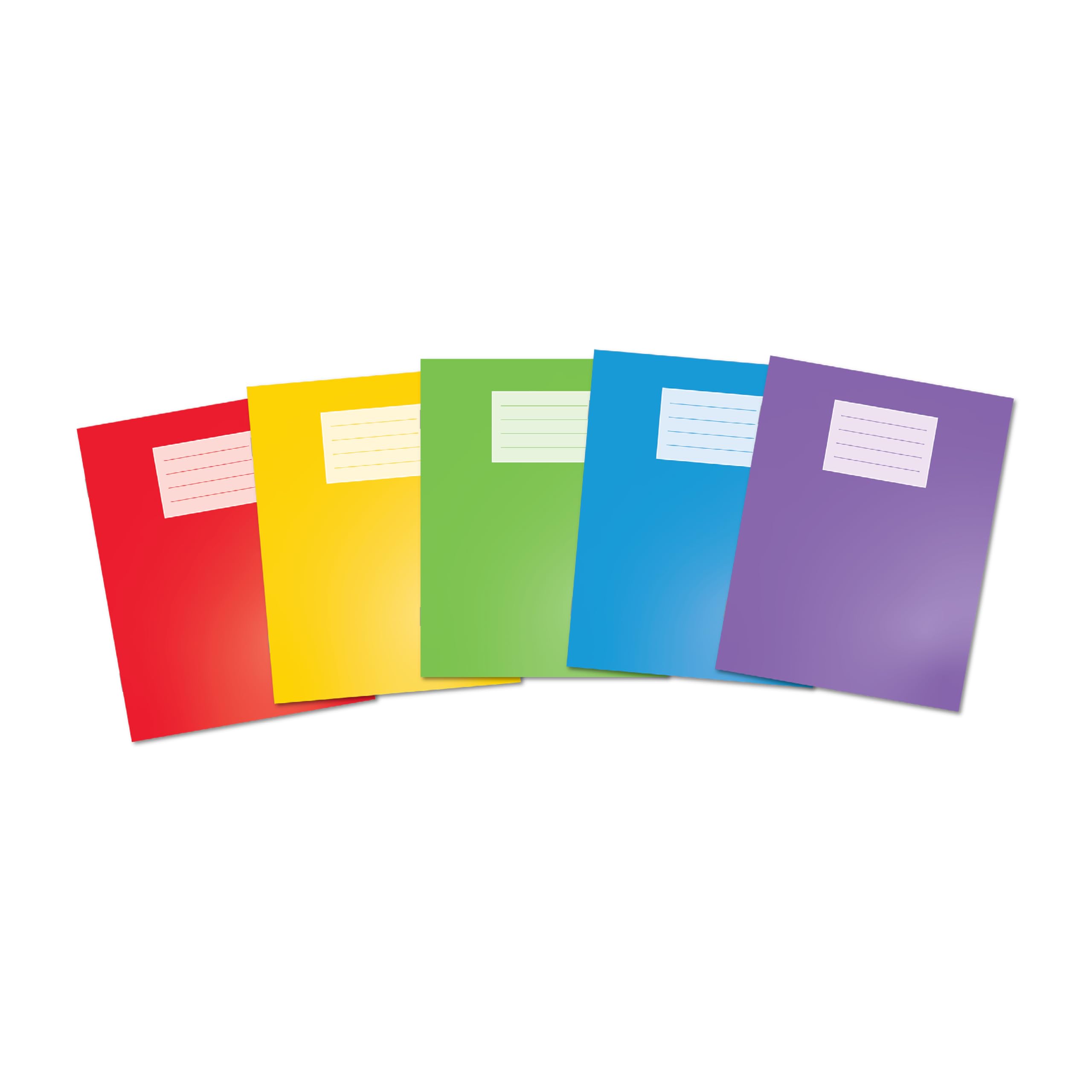 Oxford Composition Notebook - A5, 80 Pages, 8mm Ruled, Pack of 5 Assorted Colours 1