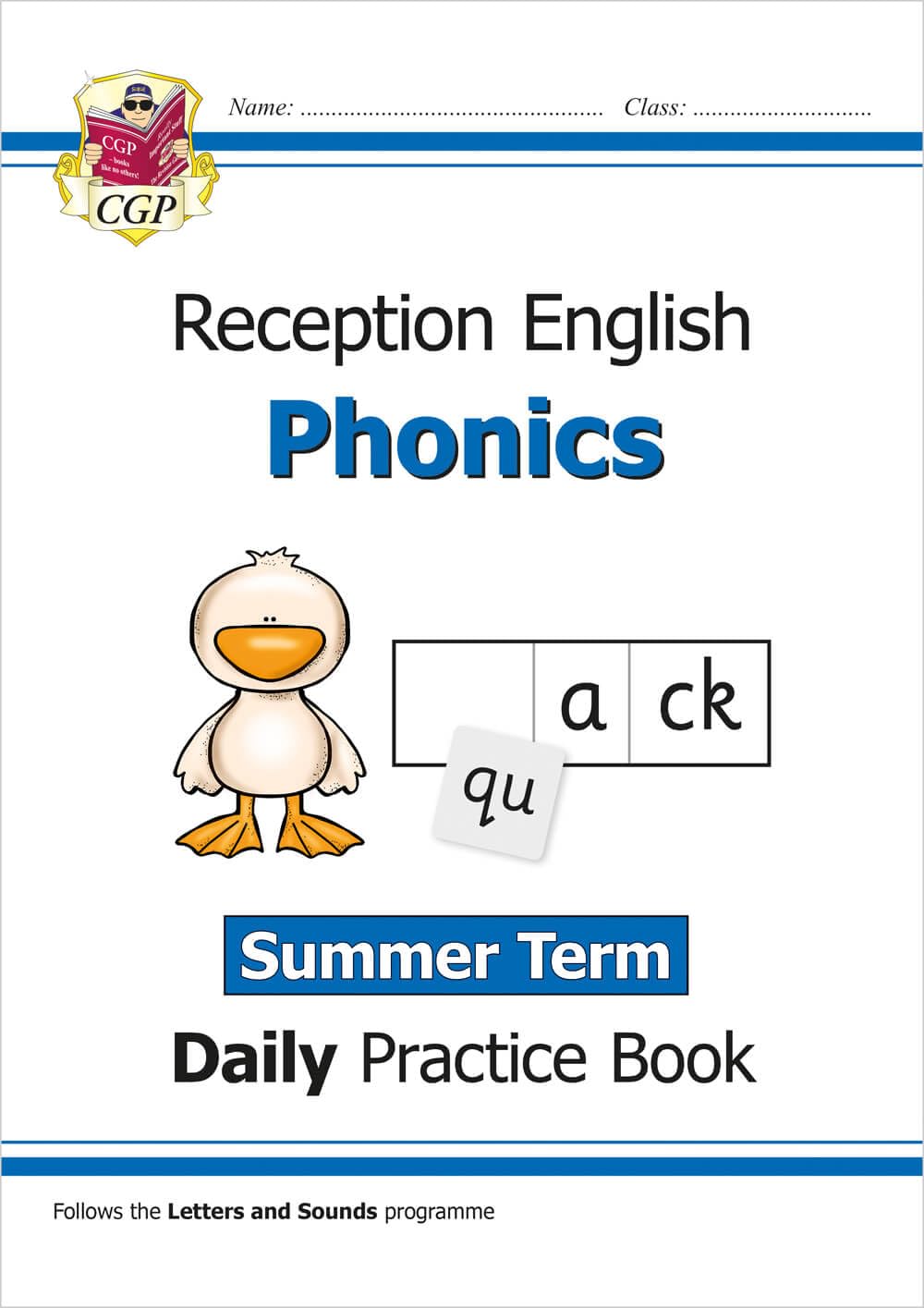 CGP Reception Phonics Daily Practice Book - Summer Term Workbook | Ages 4-5 | Paperback