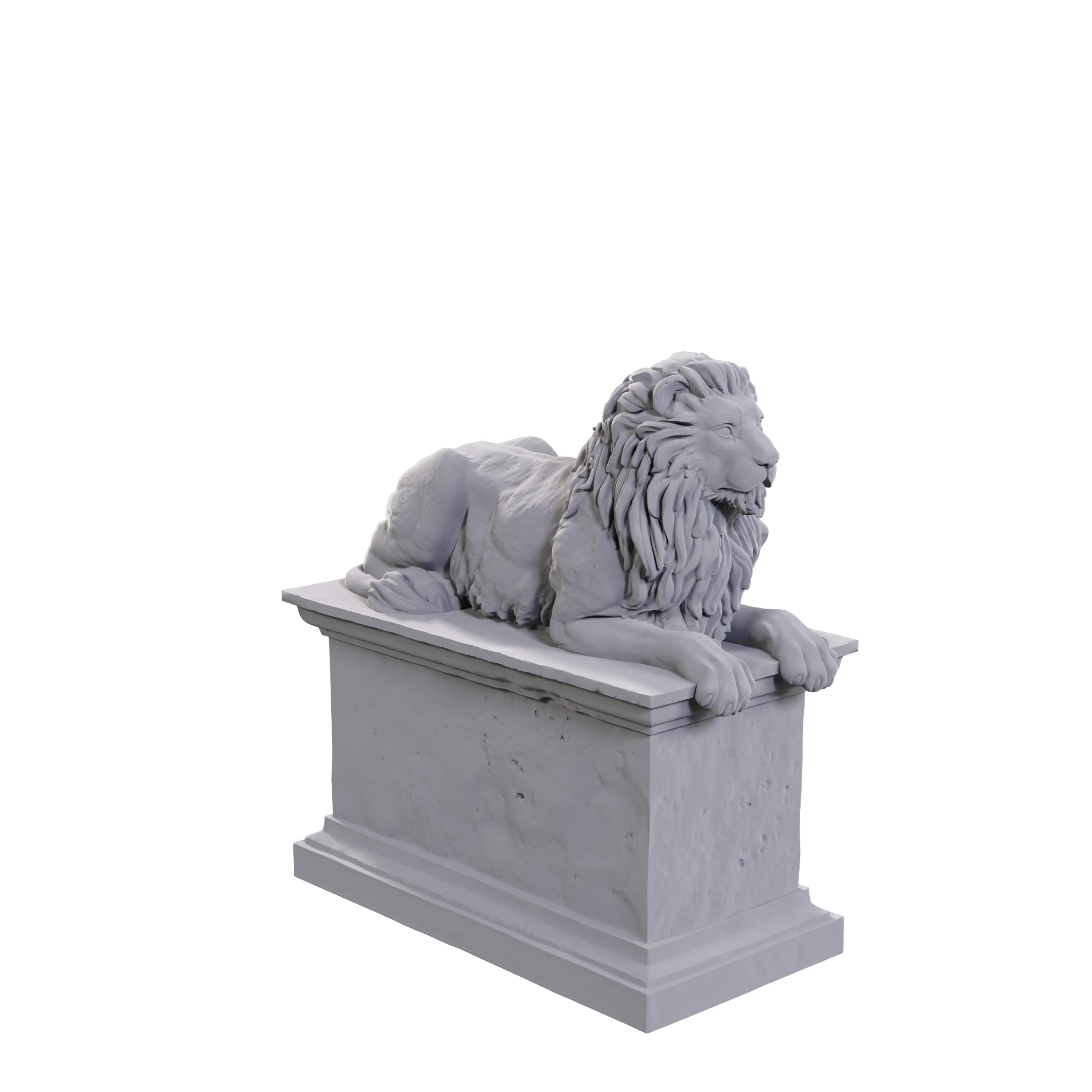 WizKids Deep Cuts Miniatures - Stone Lion/Animated Stone Lion (Wave 24) | Ready to Paint Plastic Figure 1