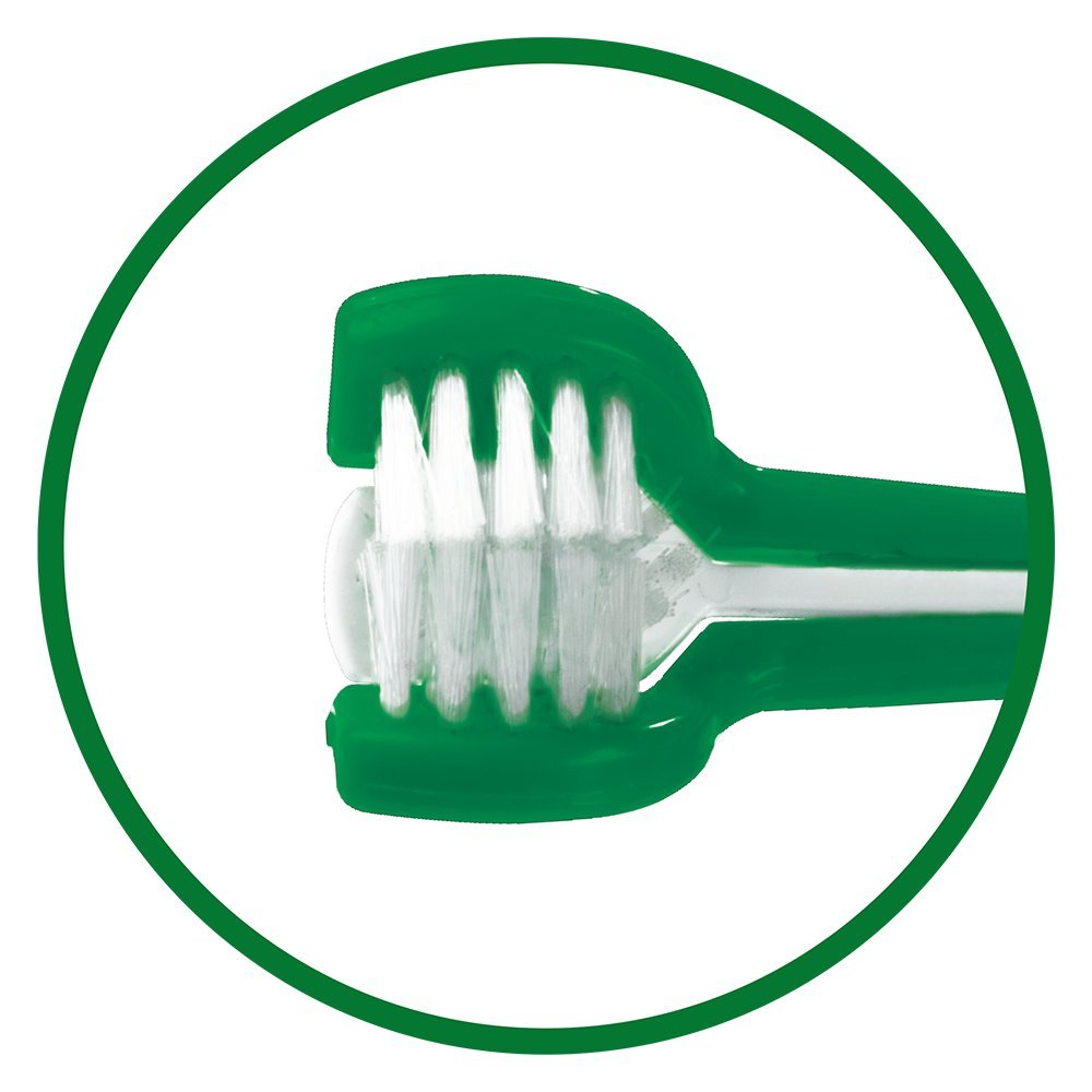 Vet's Best Triple Headed Toothbrush for Dogs - Fast Cleaning & Fresh Breath | Easy Grip 4