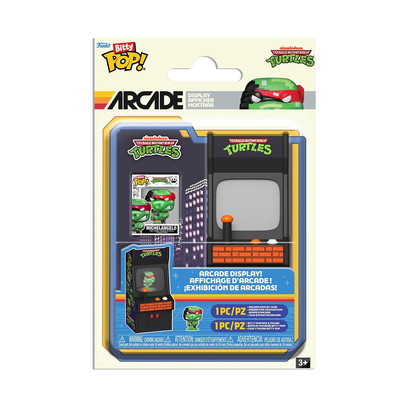 Funko Bitty Arcade: Teenage Mutant Ninja Turtles Miniature Figure | Multicolor | Model 90116 1