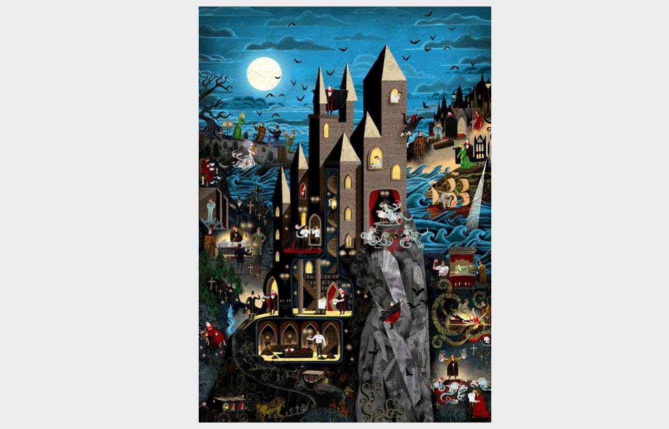 Laurence King The World of Dracula Puzzle - 1000 Pieces | Cardboard Material 2