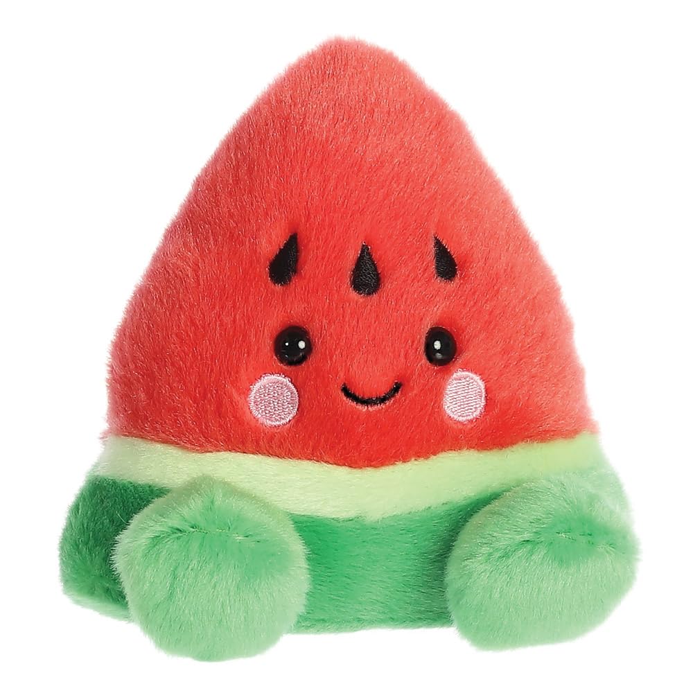 Aurora Palm Pals Sandy Watermelon Soft Toy - Red & Green