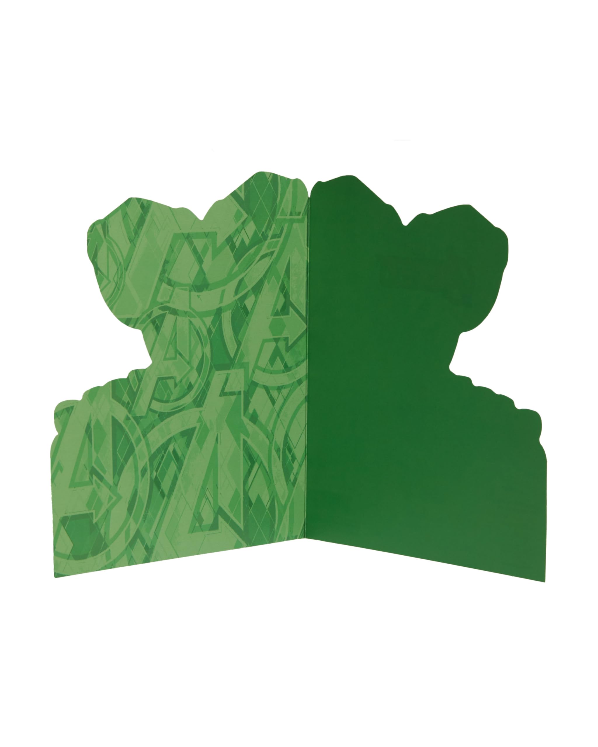 UK Greetings Marvel The Avengers Shaped Hulk Birthday Card for Him/Boy | 165 x 190 mm